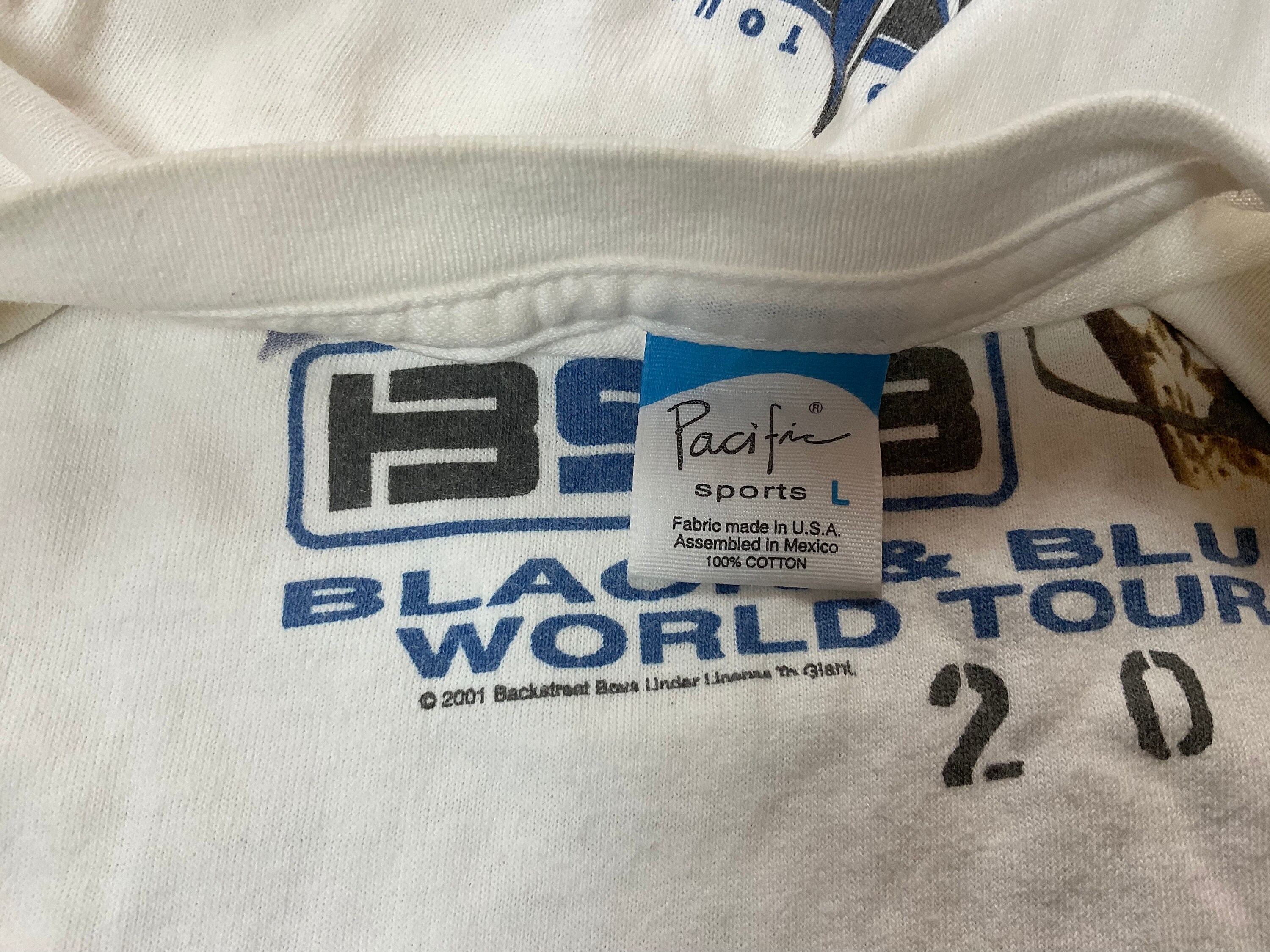 超希少❕バックストリート・ボーイズ ワールドツアー 2001 Tシャツ 超希少❕バックストリート・ボーイズ ワールドツアー 2001 T