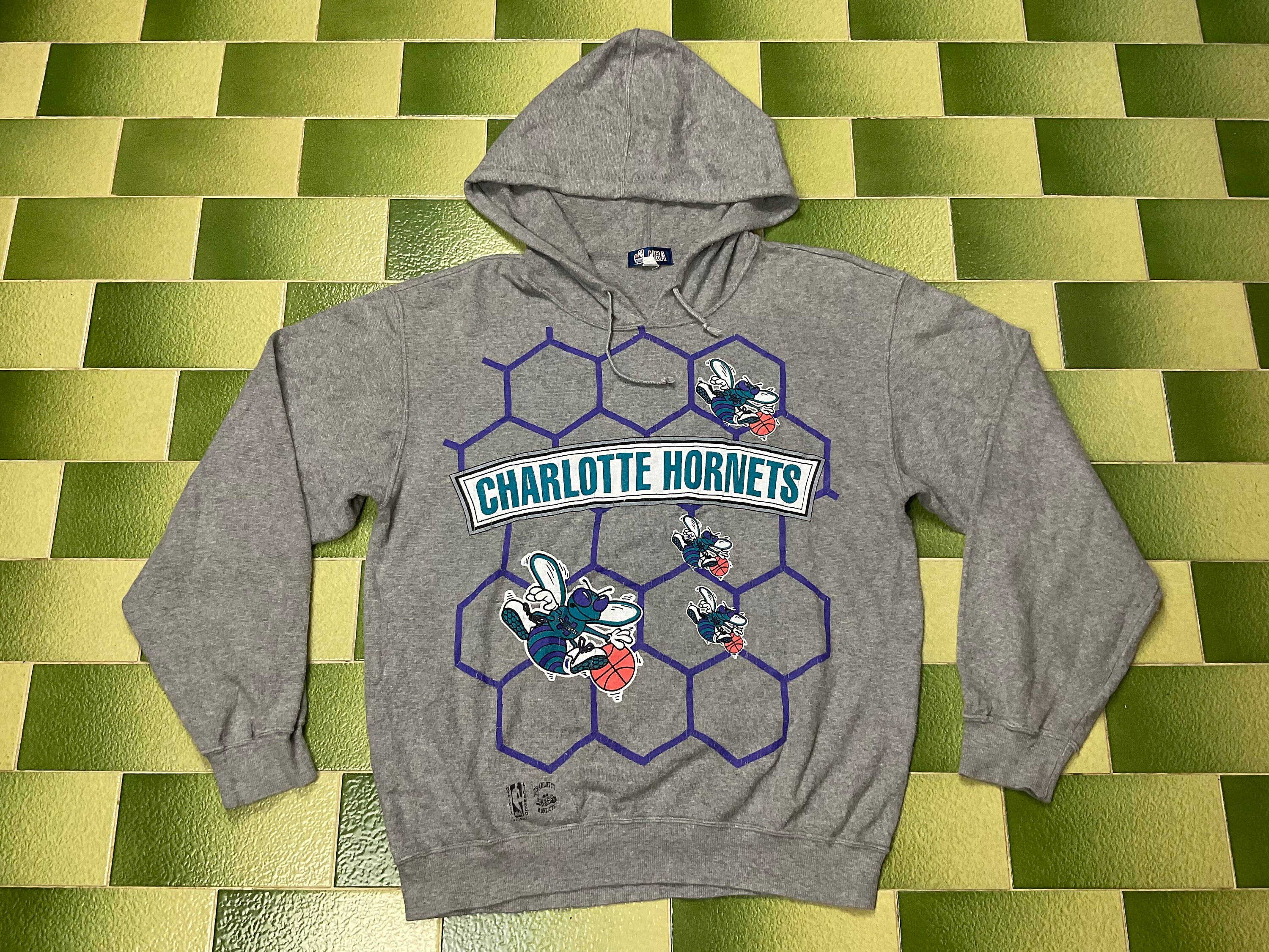 Vintage NBA Charlotte Hornets Hoodie Pullover American Basketball Team Se adapta a la talla M Adulto Etsy Mexico