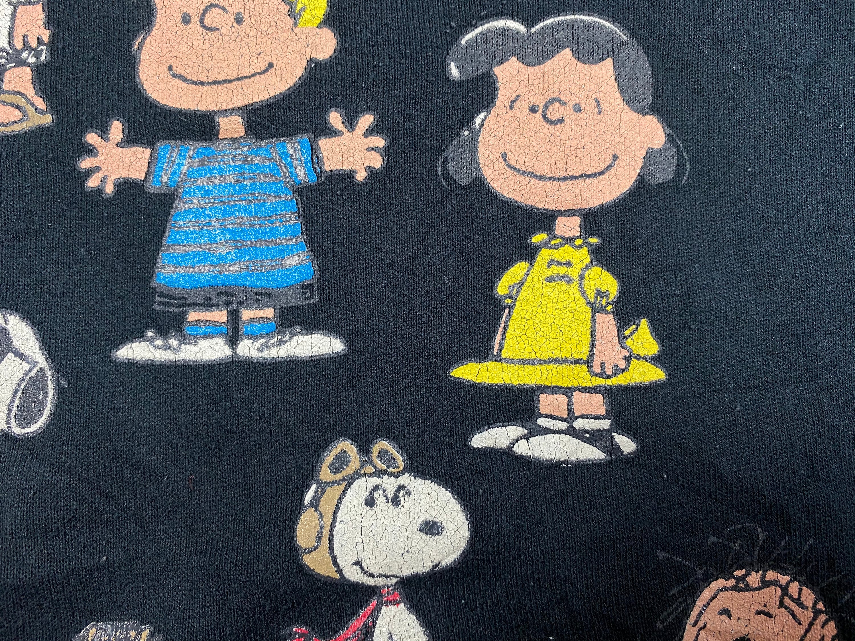 Vintage 90s Peanuts Characters Sweatshirt Charlie Brown Snoopy Comic