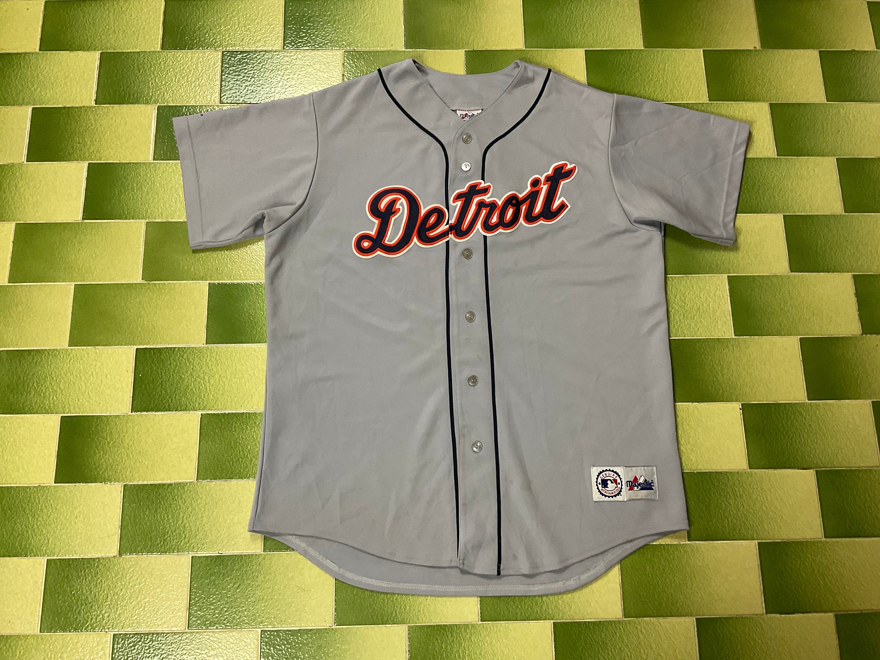 Vintage MLB Detroit Tigers Baseball Jersey by Majestic Genuine 