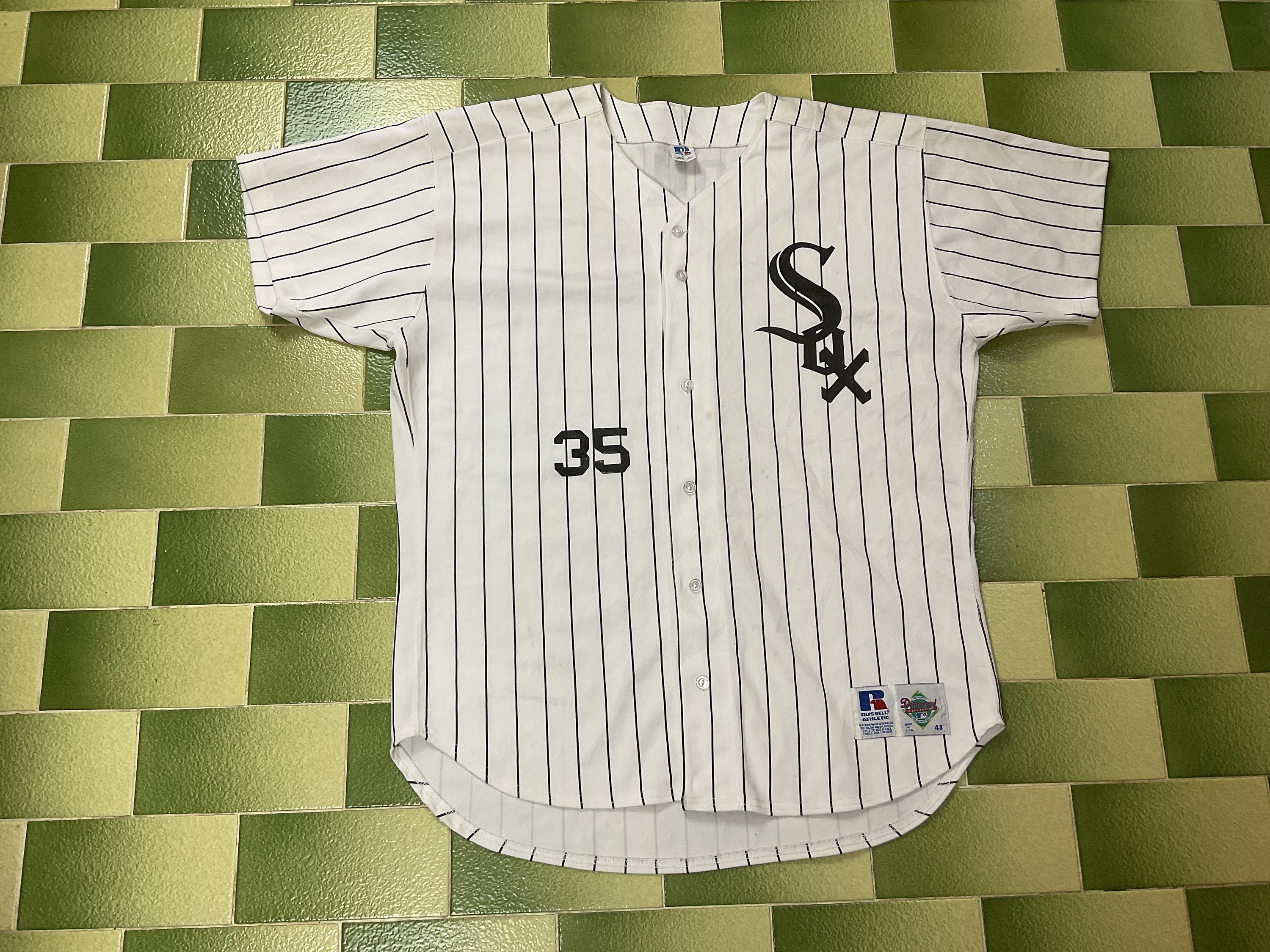 Chicago White Sox Throwback Baseball Pinstripe Starter Jersey XL