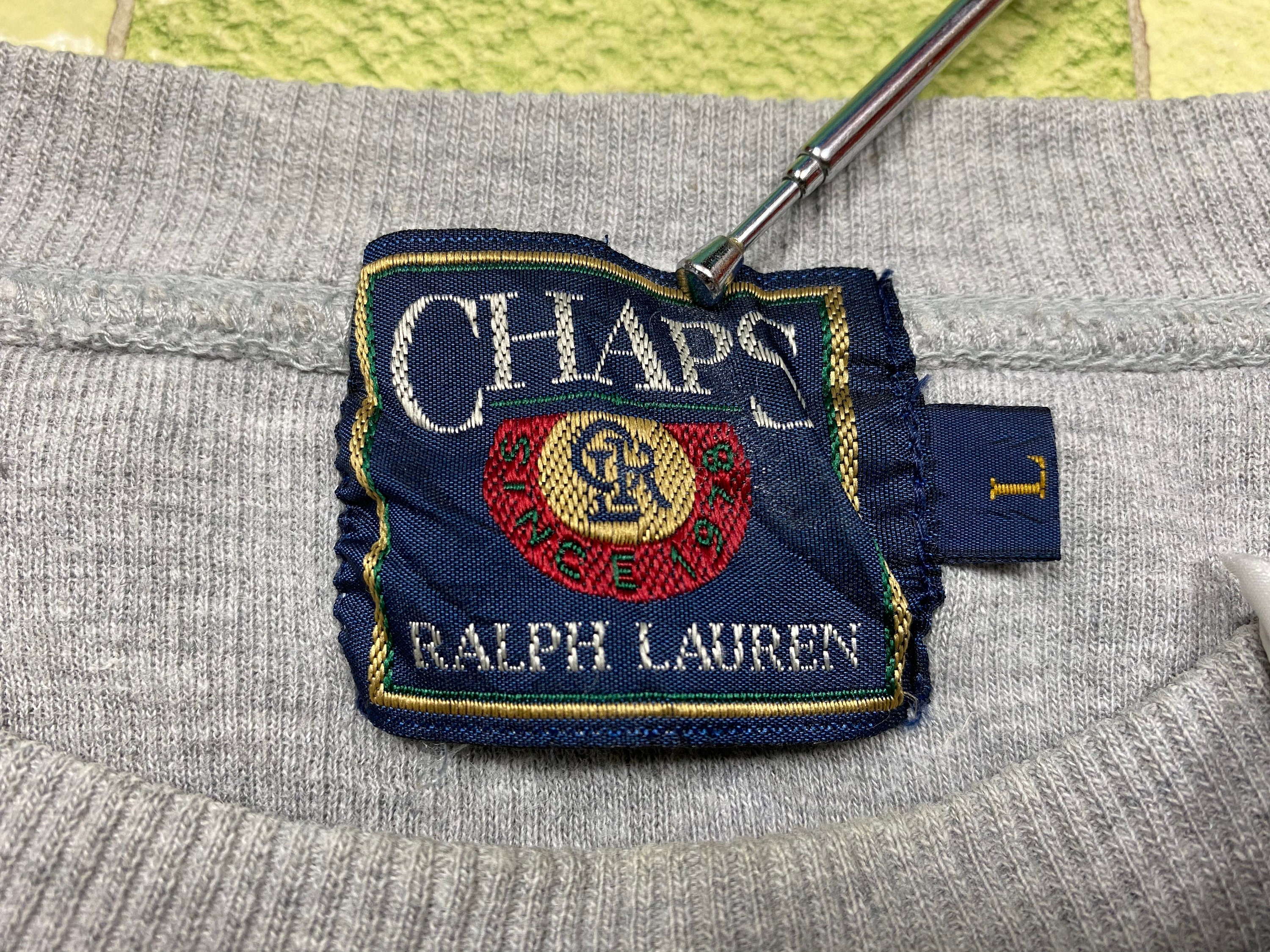 CHAPS Ralph Lauren Sweatshirt Sewn Embriodered Logo Chaps Golf - Etsy