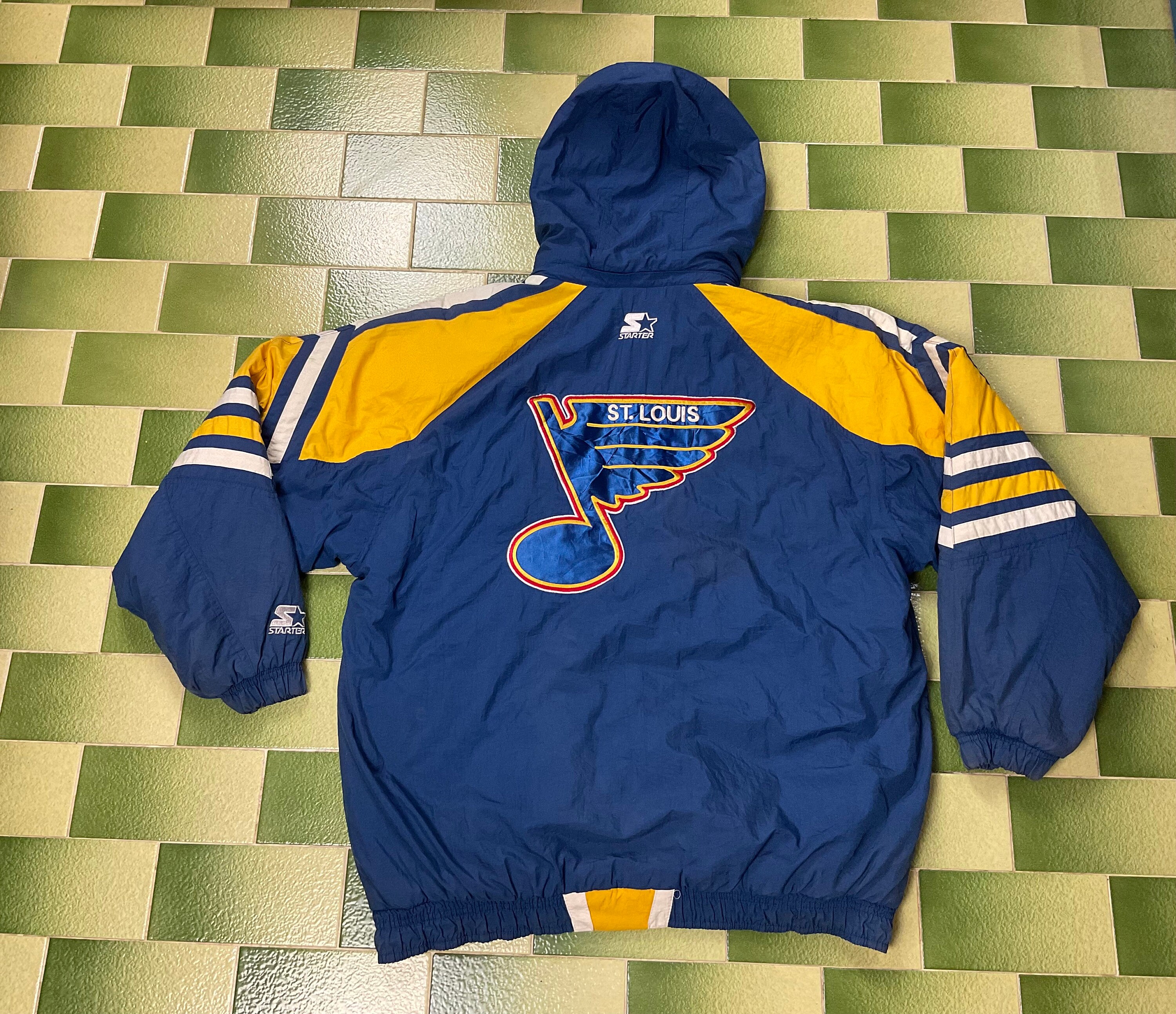 Vintage St Louis Blues Jacket Starter Ice Hockey Mens XL