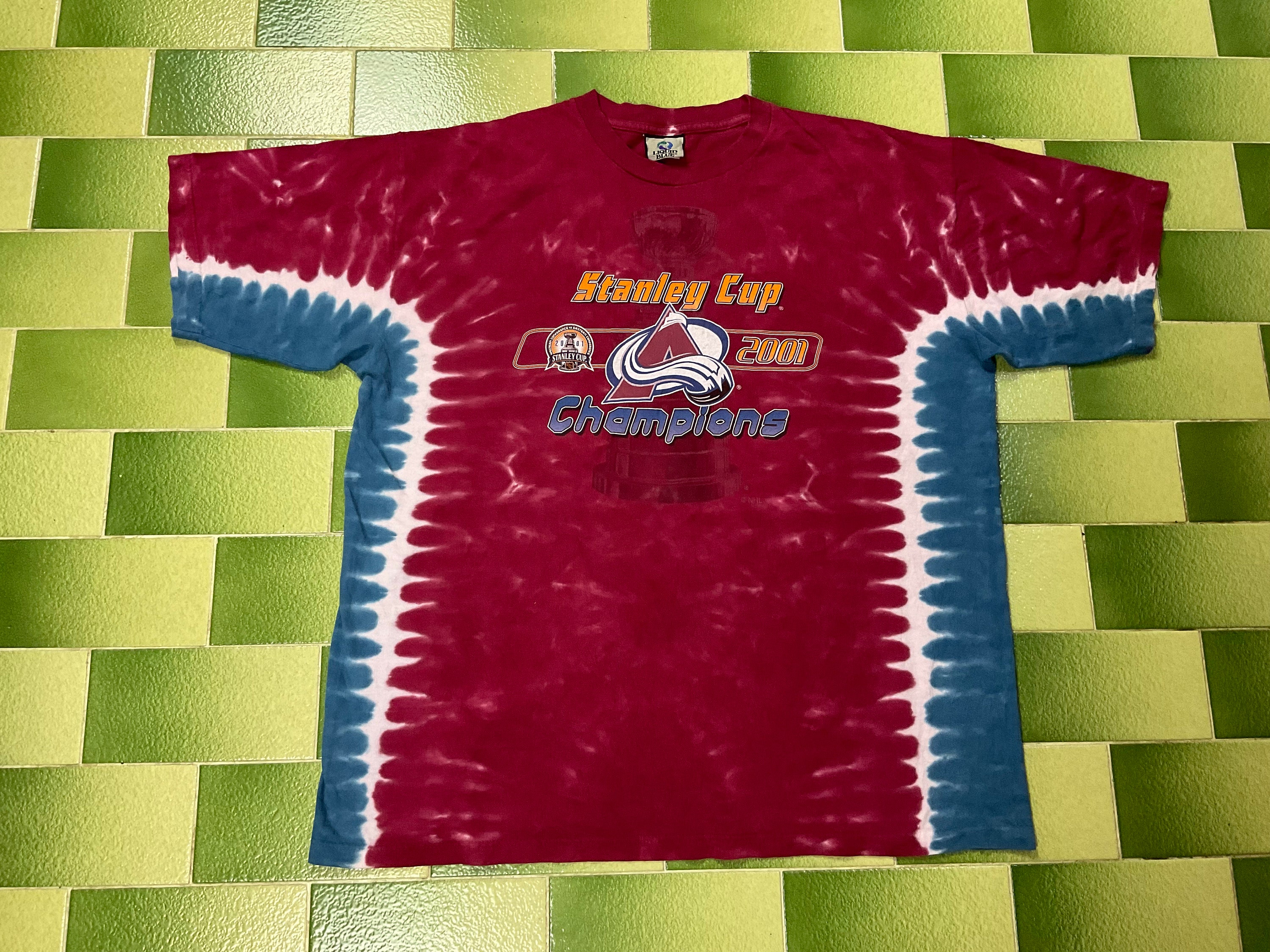 Men's Champion Burgundy Colorado Avalanche Tri-Blend Logo T-Shirt