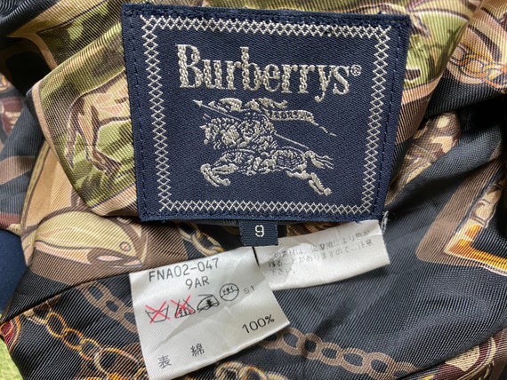 Vintage Burberrys Monogram Full-Zip Long Jacket T… - image 8