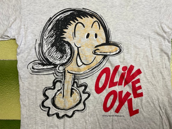 Vintage Olive Oyl Popeye T-Shirt Cartoon Characte… - image 3