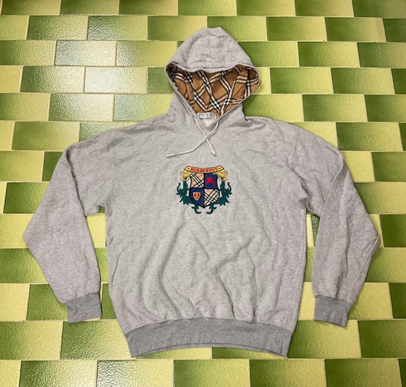 Vintage 90s Burberrys Hoodie Pullover 