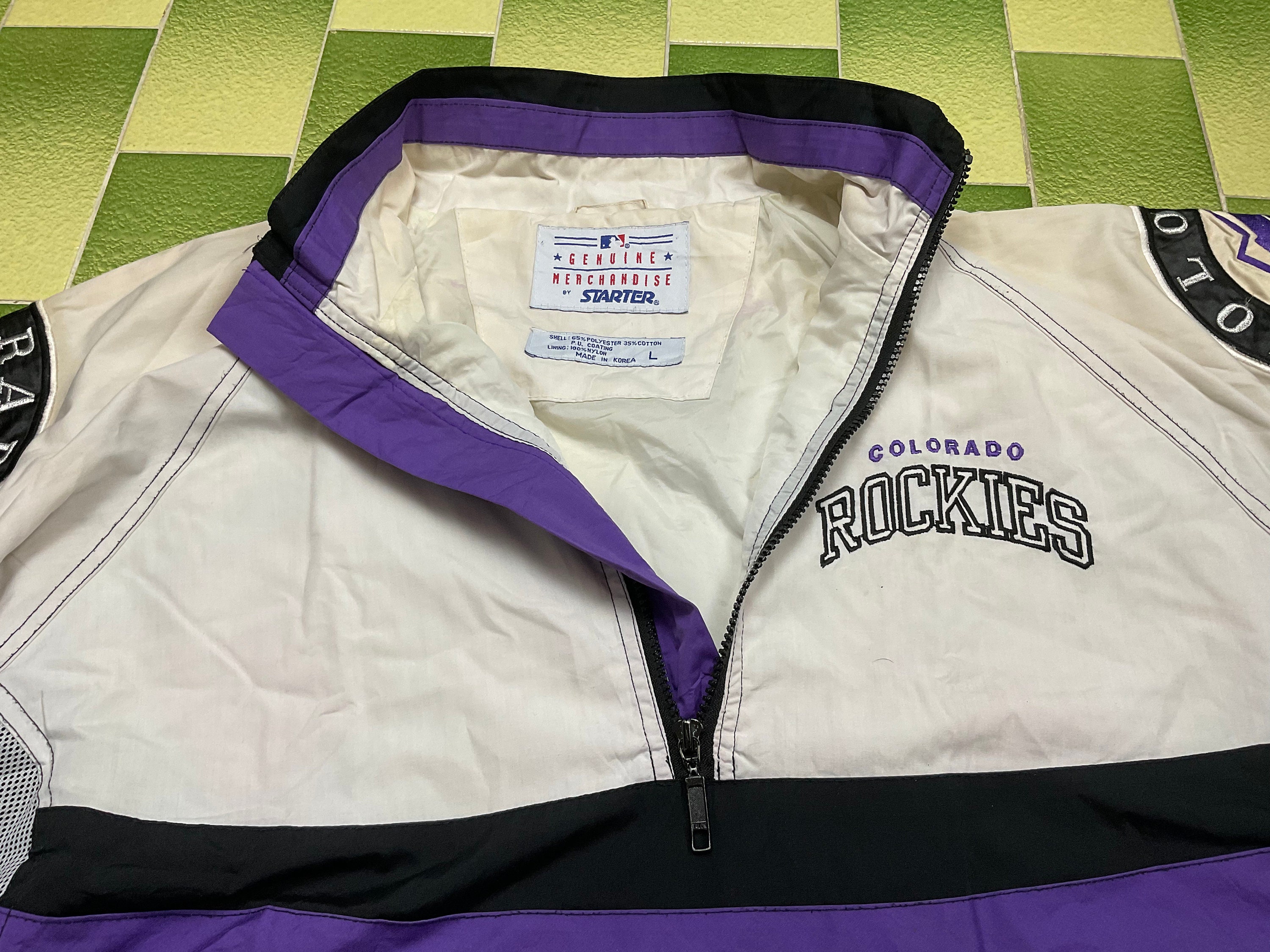 Vintage 90s Starter Jacket Colorado ROCKIES Mlb Baseball -  Israel