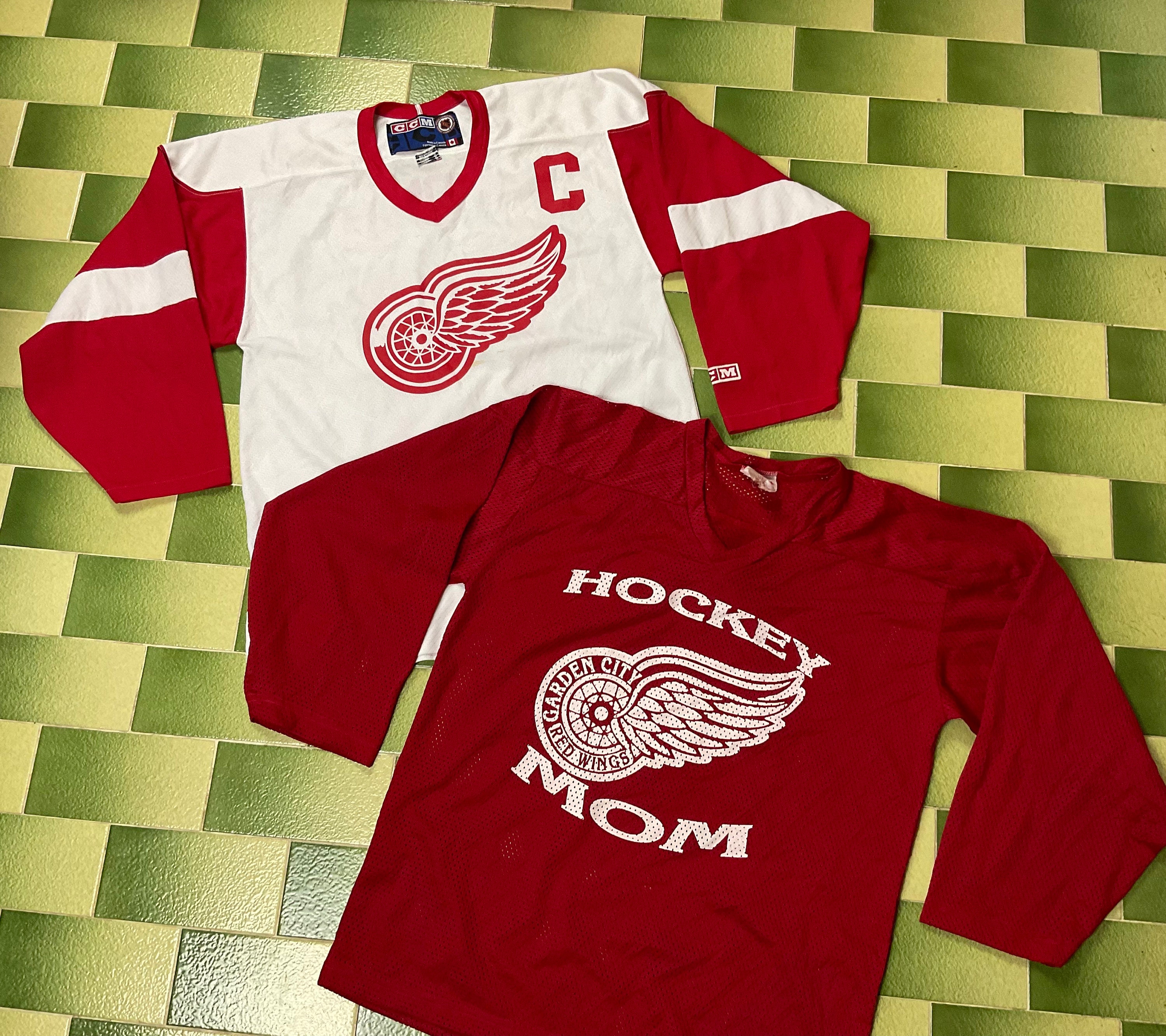 Personalized Custom Detroit Red Wings CCM Alumni Premier Jersey - Red