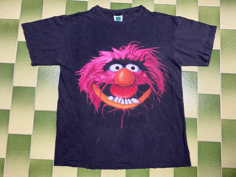 Vintage The Muppets Animal T-Shirt Kermit Disney Tee Shirt | Etsy