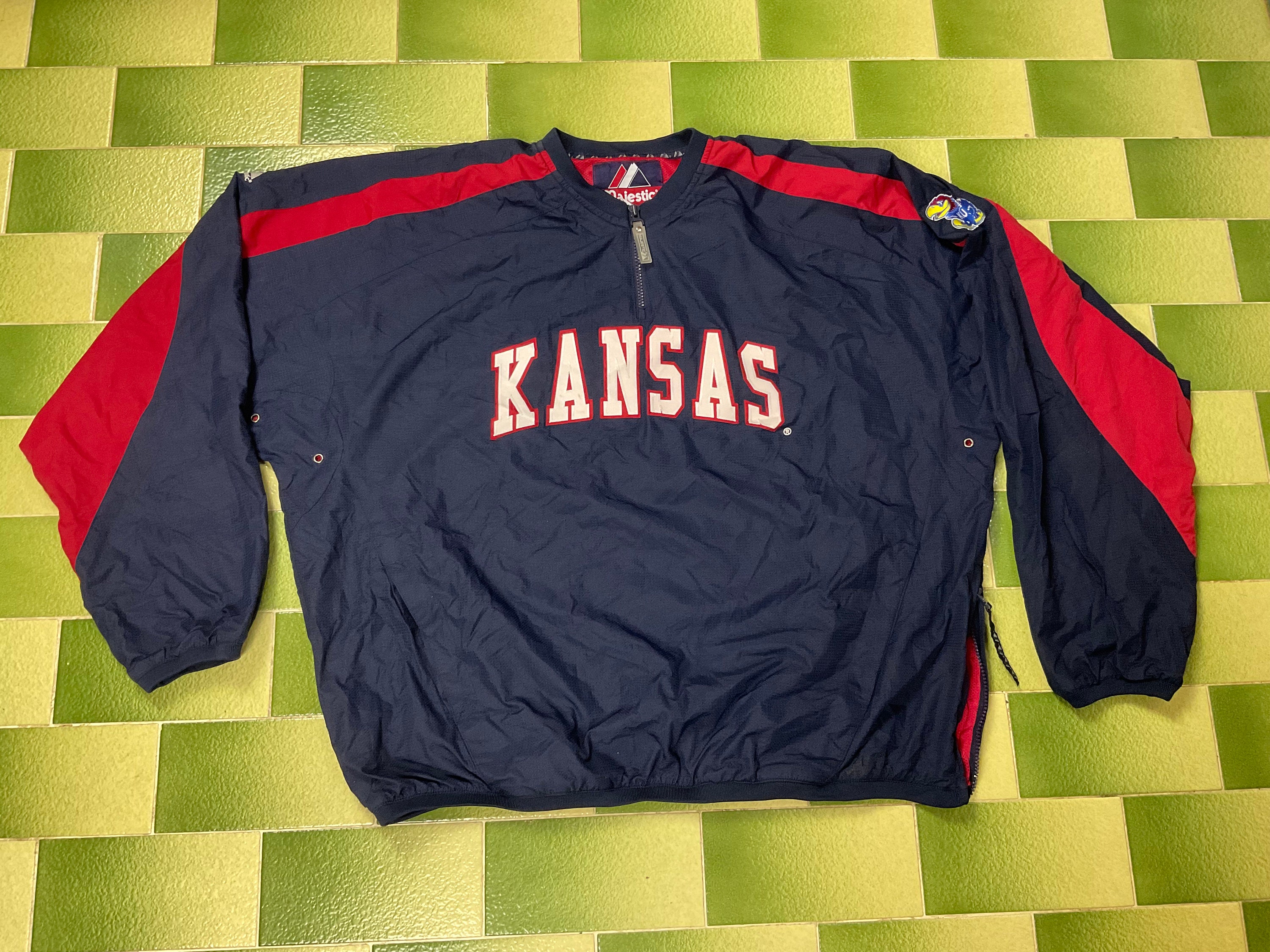 Vintage Starter Kansas Jayhawks Satin Basketball Jersey 