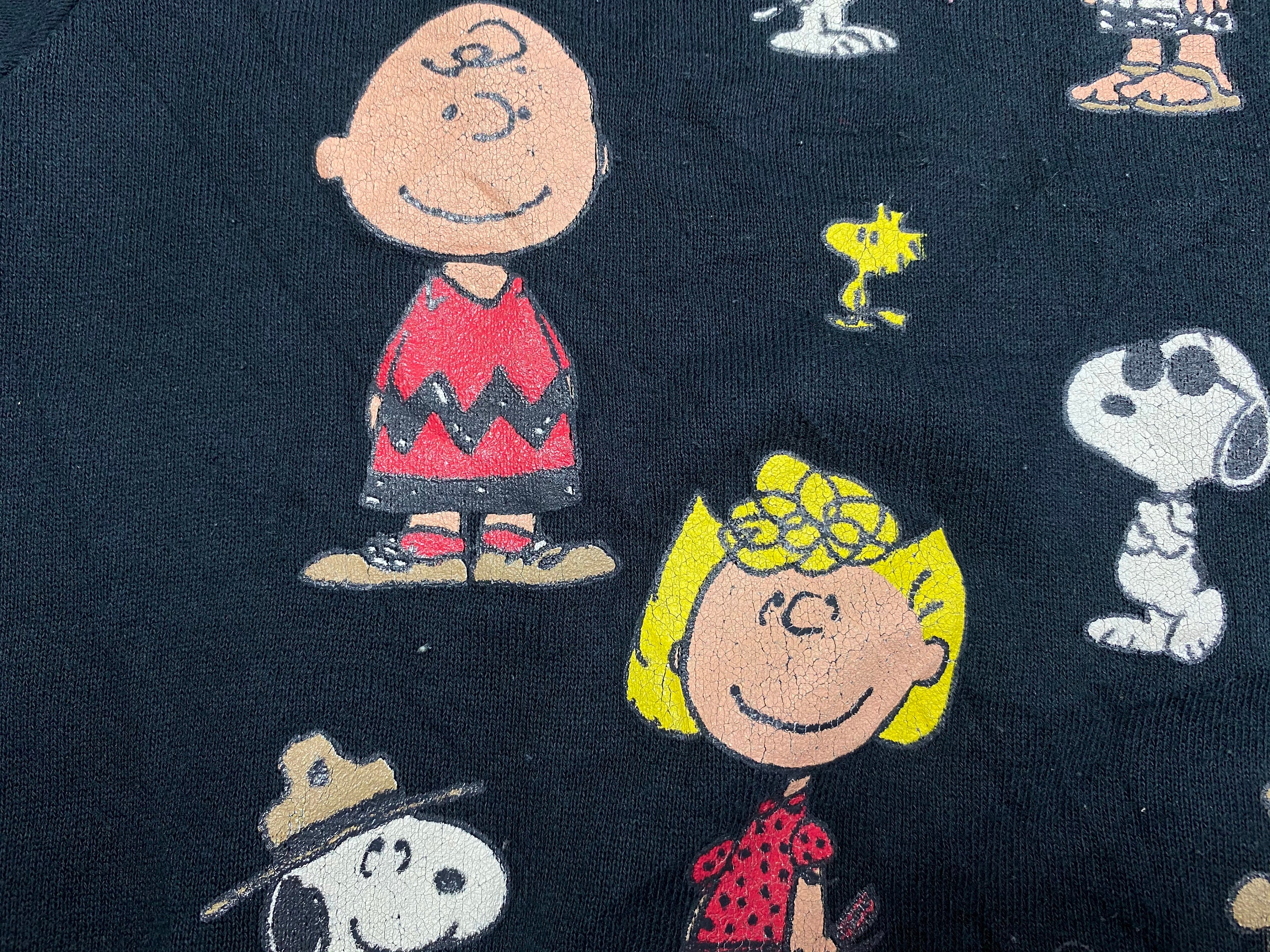 Vintage 90s Peanuts Characters Sweatshirt Charlie Brown Snoopy Comic