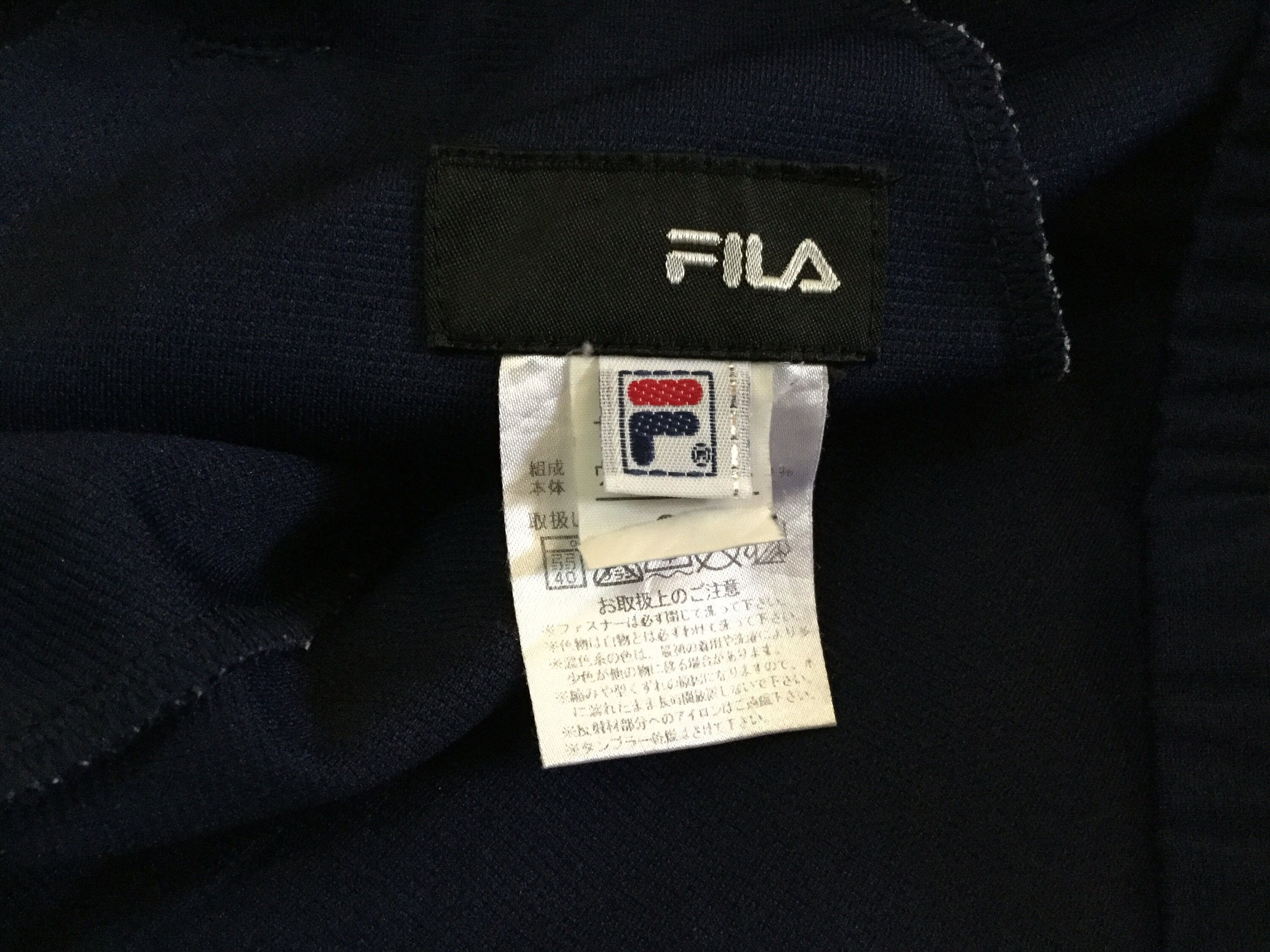 Fila side logo tapered shorts Waist 34 inches Navy blue color | Etsy