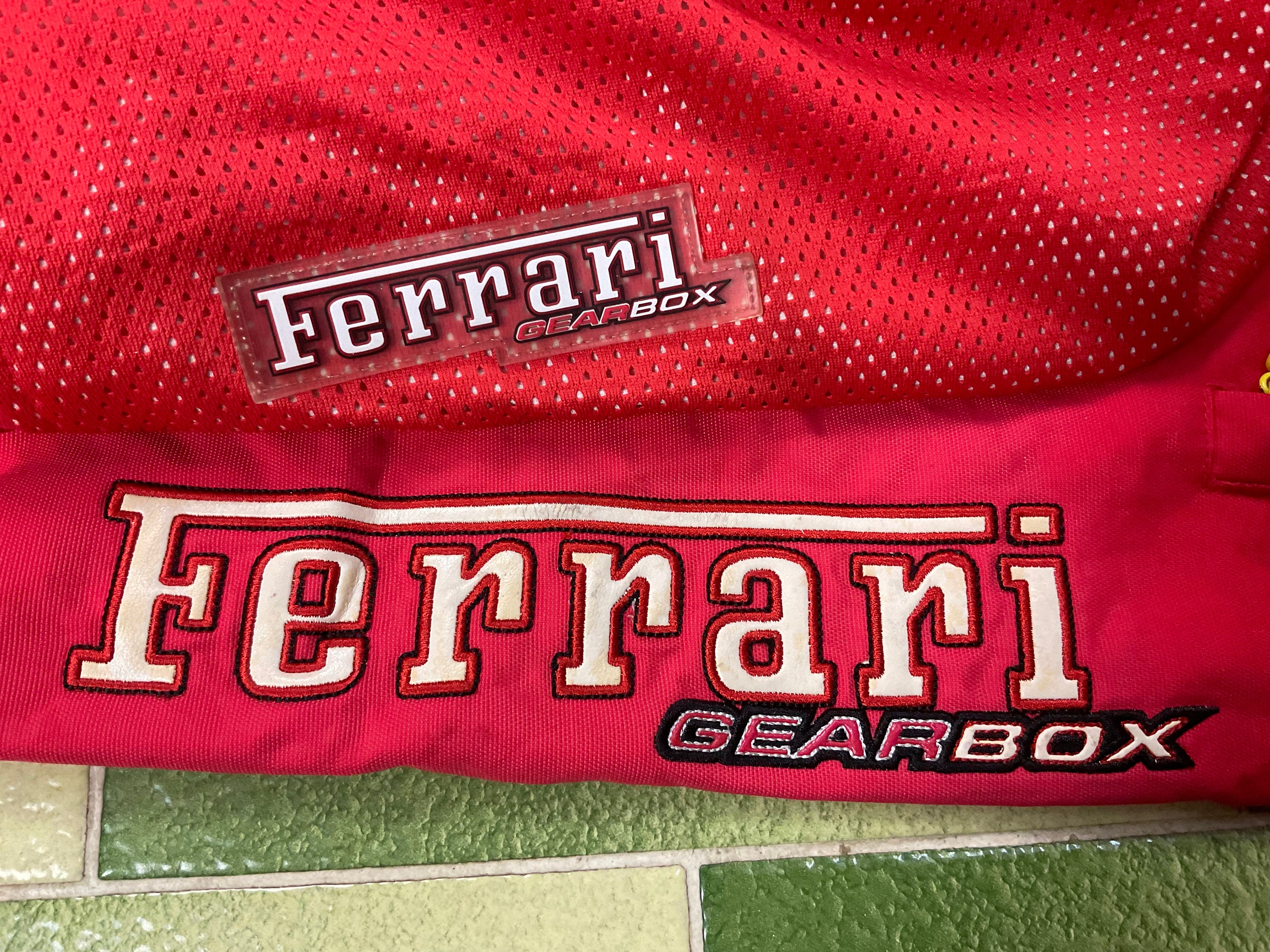 Official Ferrari Gearbox Racing Full Zip Jacket Shell Nylon Official Ferrari Gearbox Racing Full Zip Jacket Shell Nylon