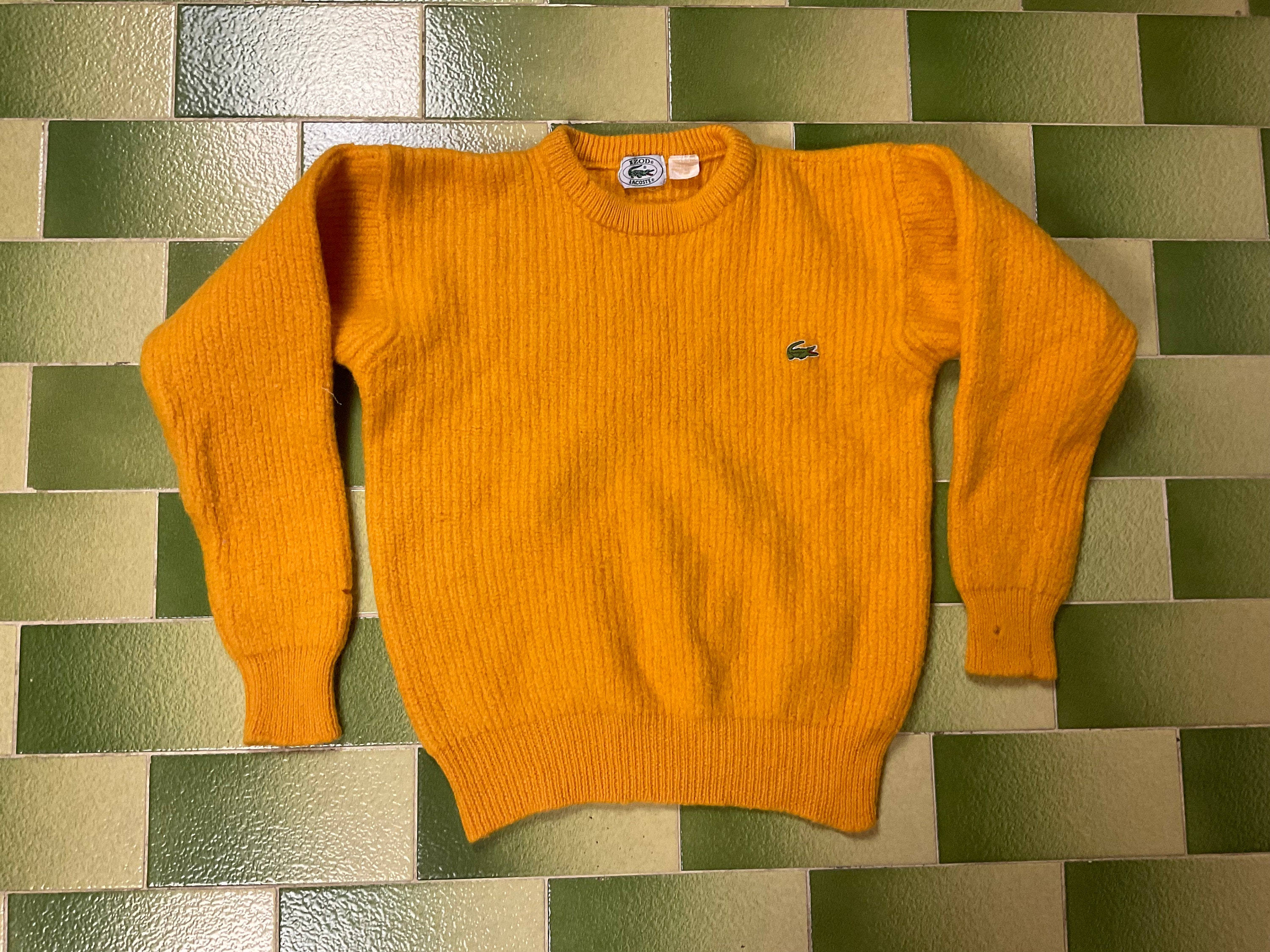 Lacoste yellow sweater online