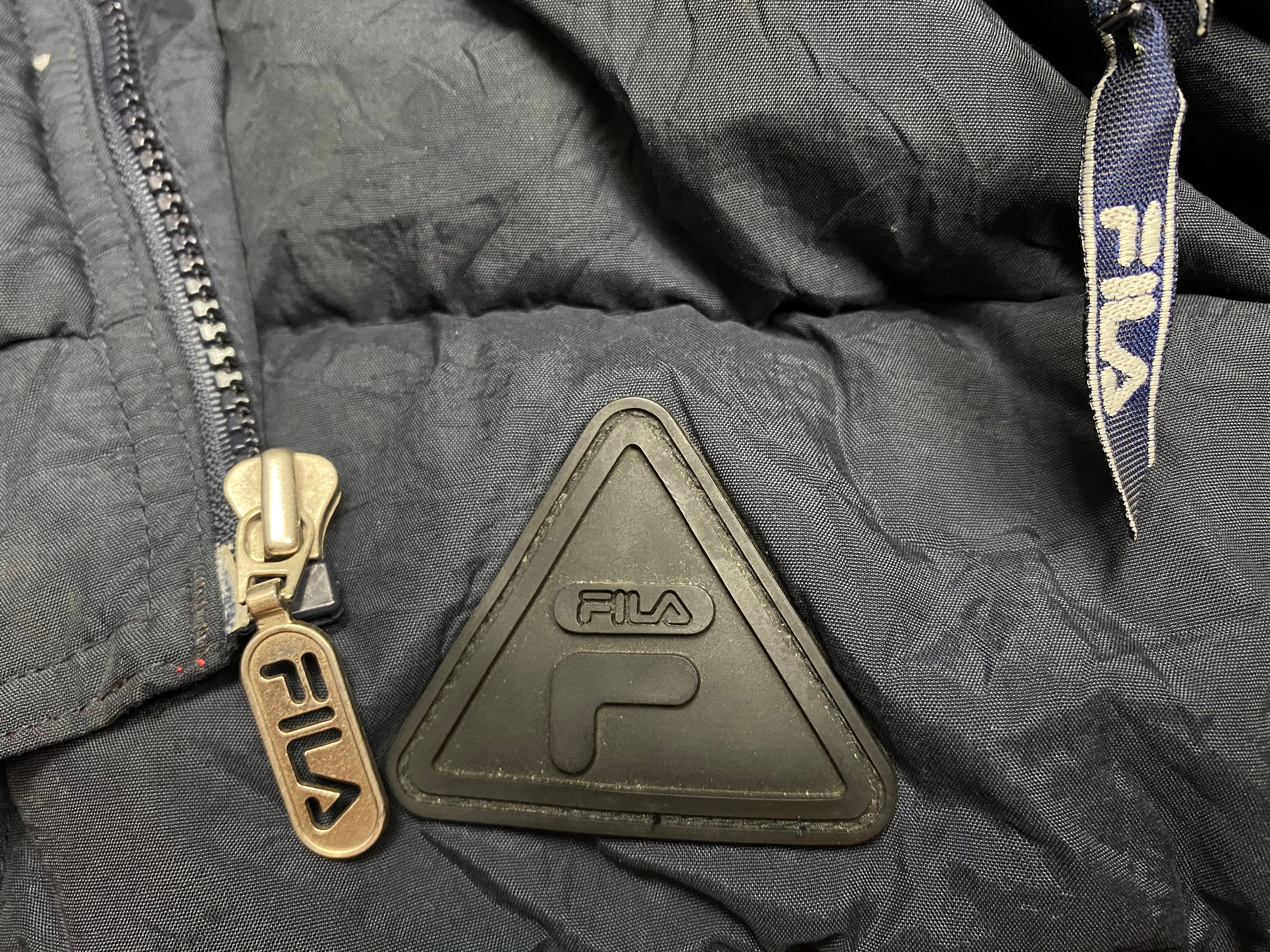 Fila Puffer Down Jacket Full-Zip Size S Adult | Etsy