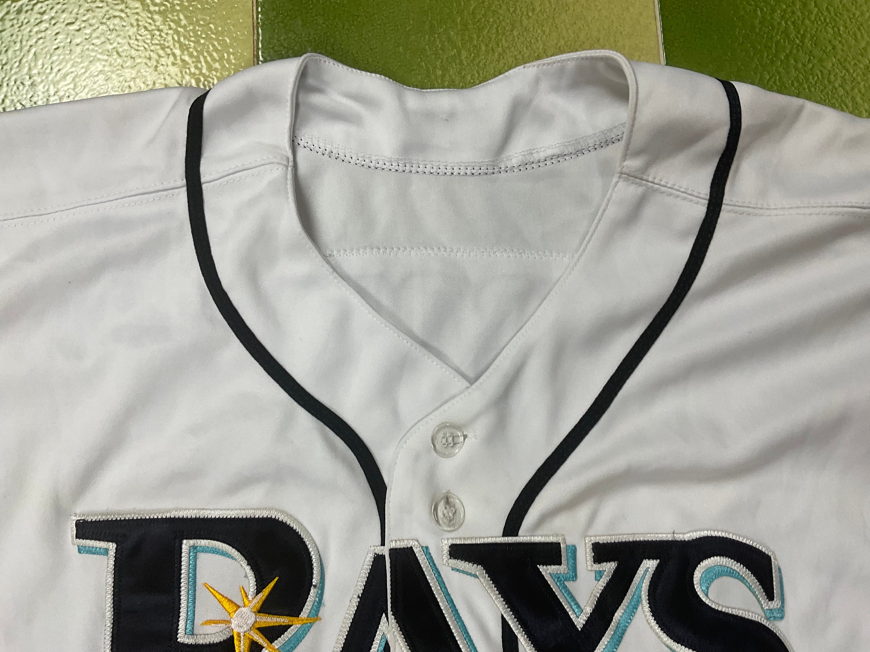 Majestic MLB Tampa Bay Rays Evan Longoria 3 Baseball Jersey 