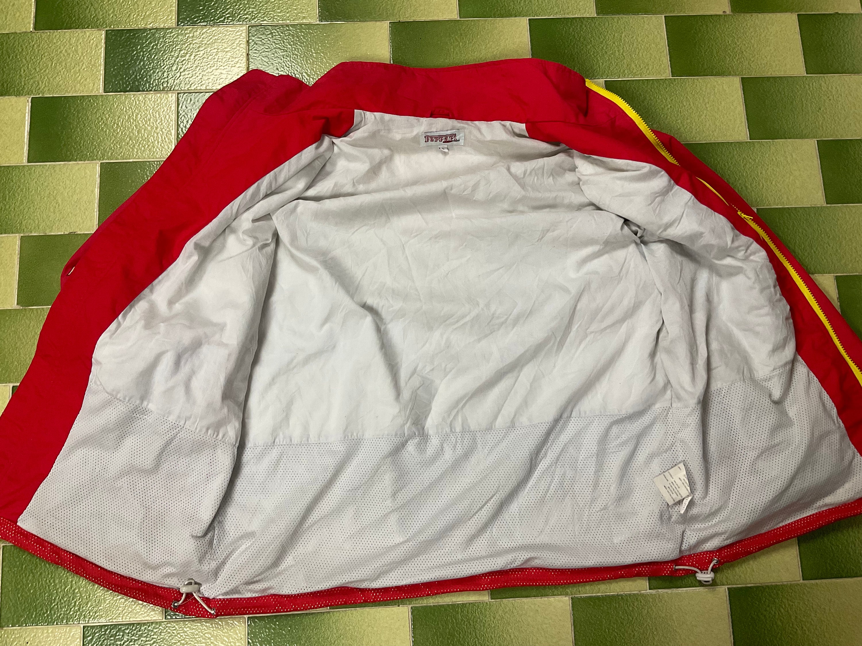Official Ferrari Gearbox Racing Full Zip Jacket Shell Nylon Official Ferrari Gearbox Racing Full Zip Jacket Shell Nylon