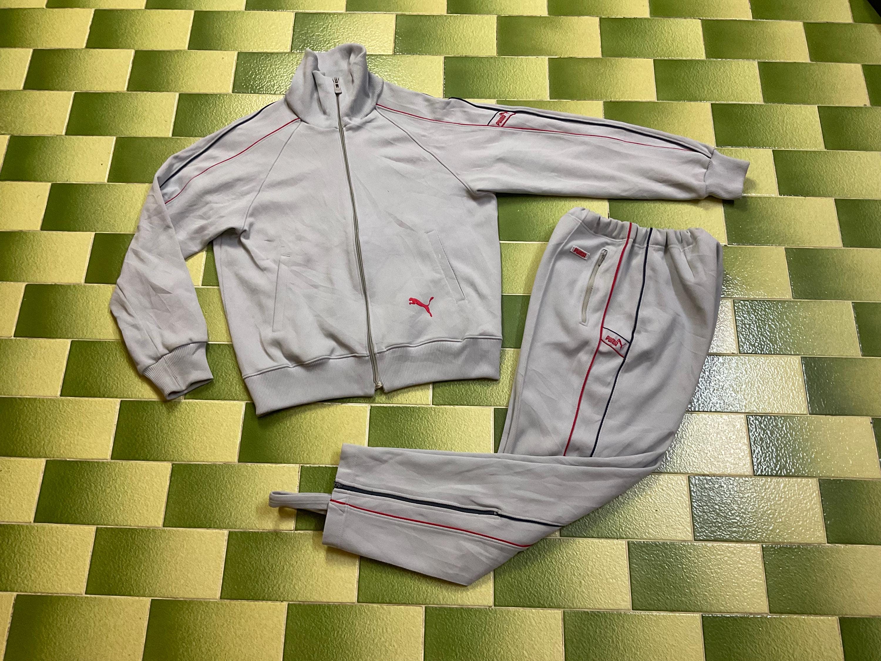 Vintage Sets Tracksuit Puma Track Top Jacket Track Pants Fits Adult M Logo Stitched Embriodered Etsy Australia