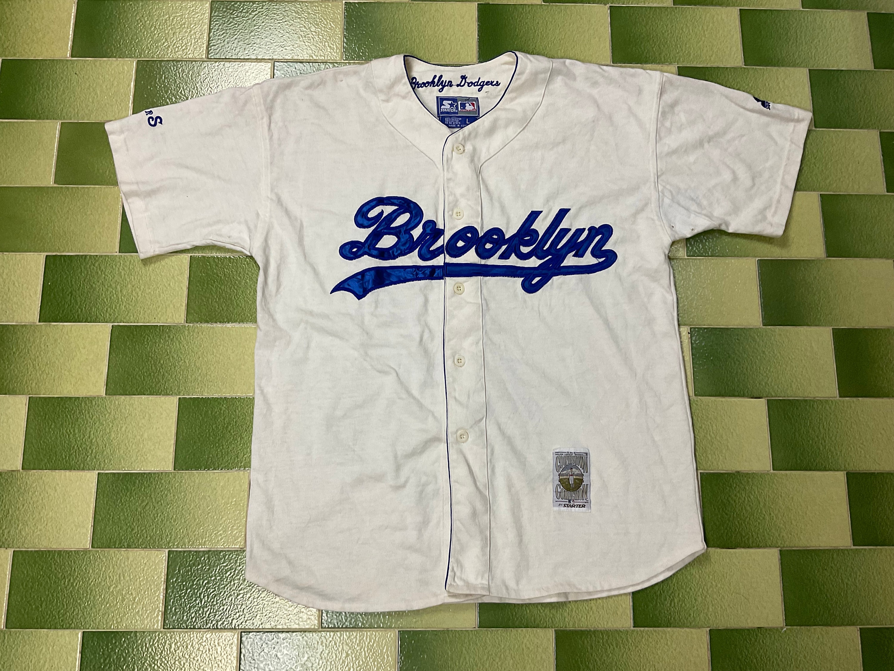 Vintage 90s MLB Brooklyn Dodgers Baseball Jersey by Starter 