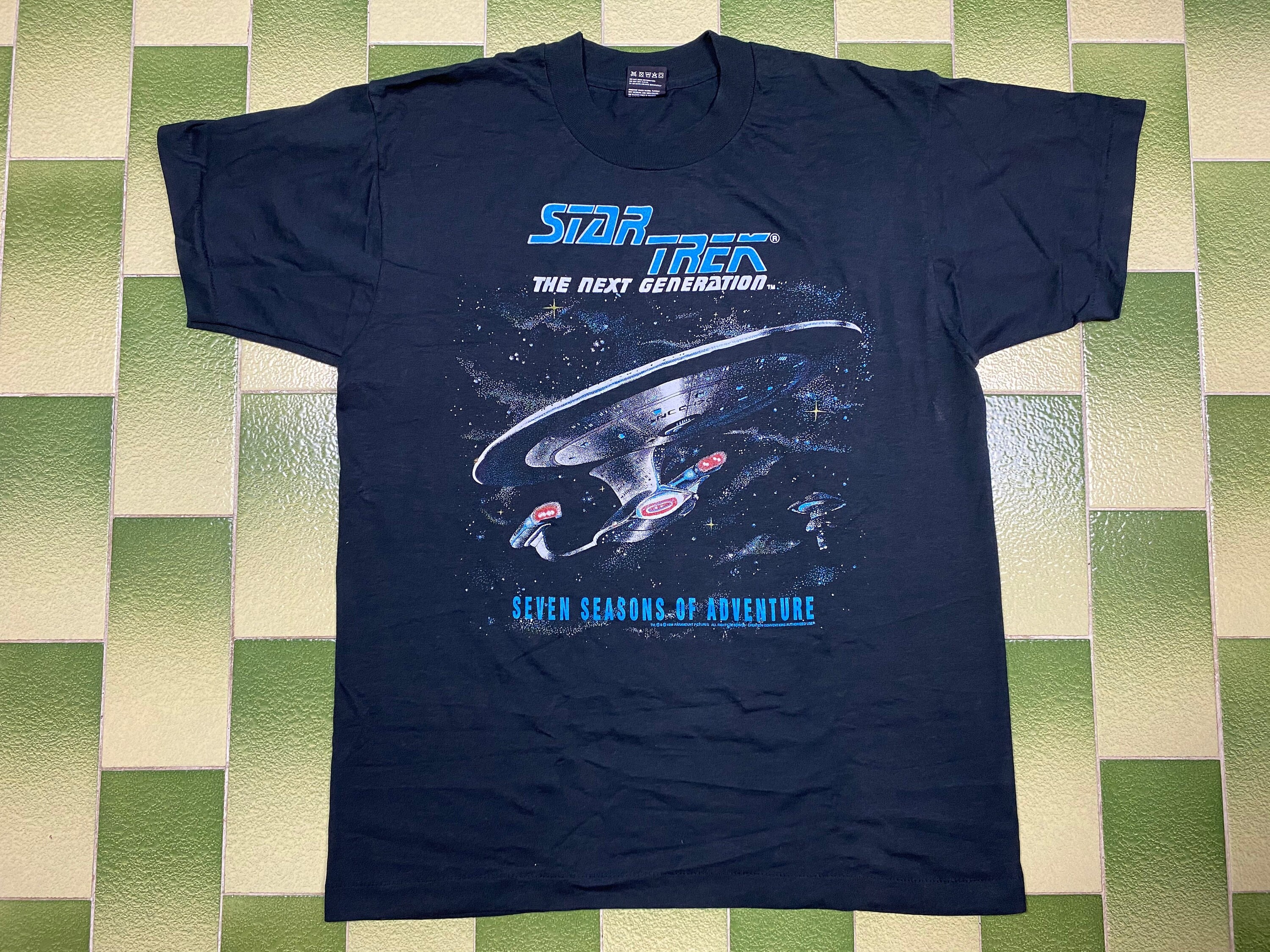 Vintage 1994 TV Series STAR TREK the Next Generation T-shirt - Etsy