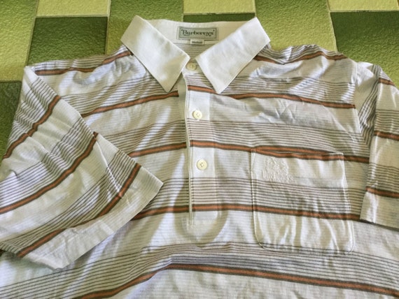 burberry striped polo
