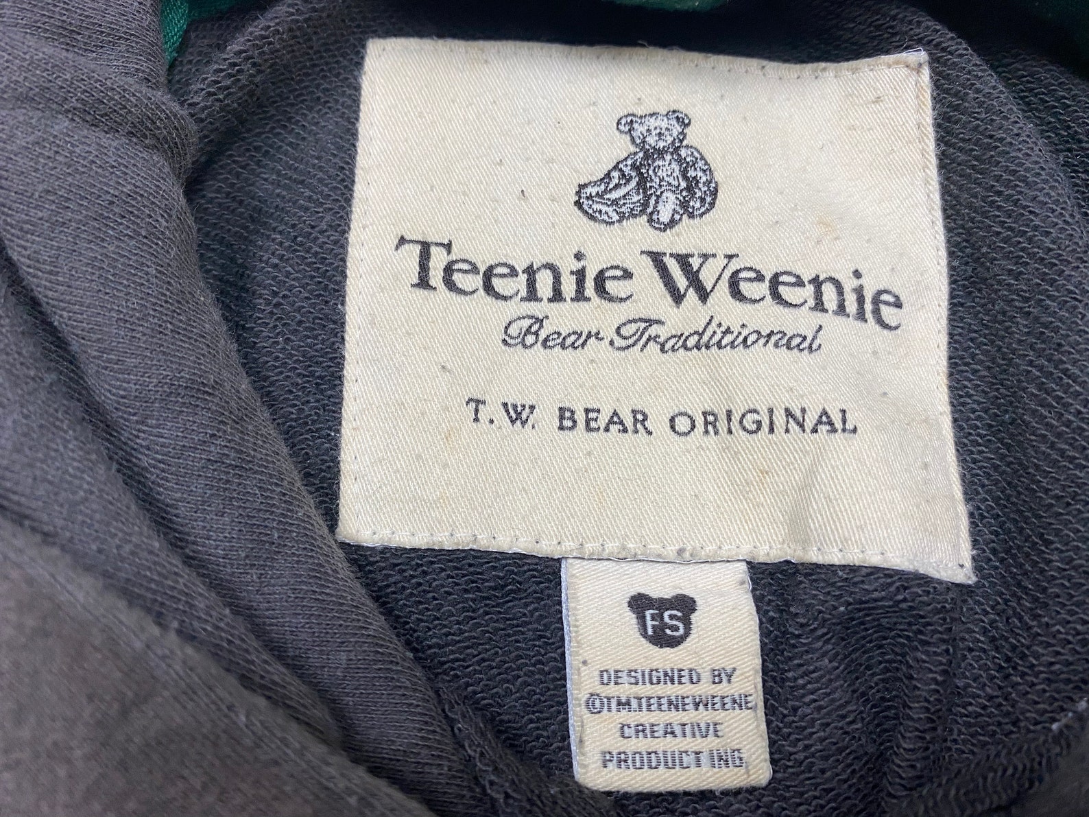 Teenie Weenie Bear Traditional Hooded Sweatshirt Pouch Pocket | Etsy