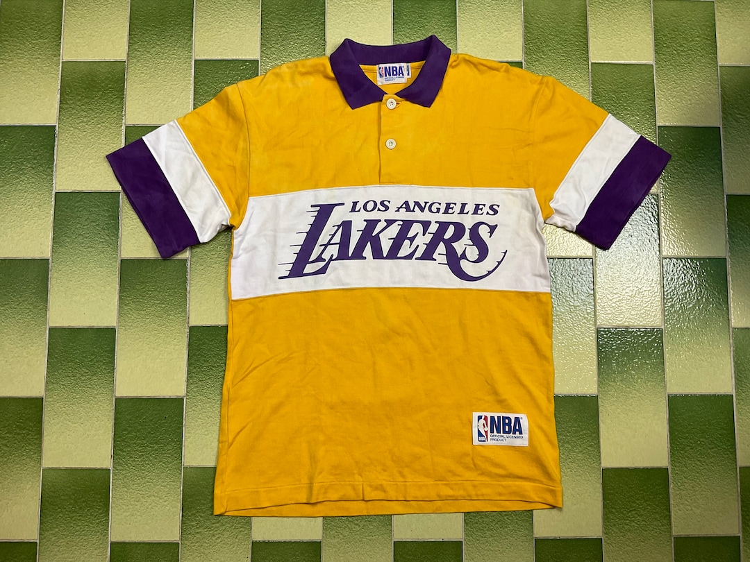 Vintage NBA Los Angeles Lakers Polo Shirt LA Lakers Basketball 