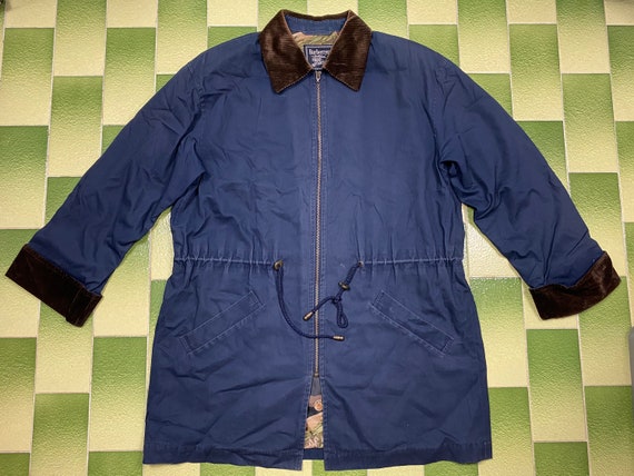 Vintage Burberrys Monogram Full-Zip Long Jacket T… - image 2