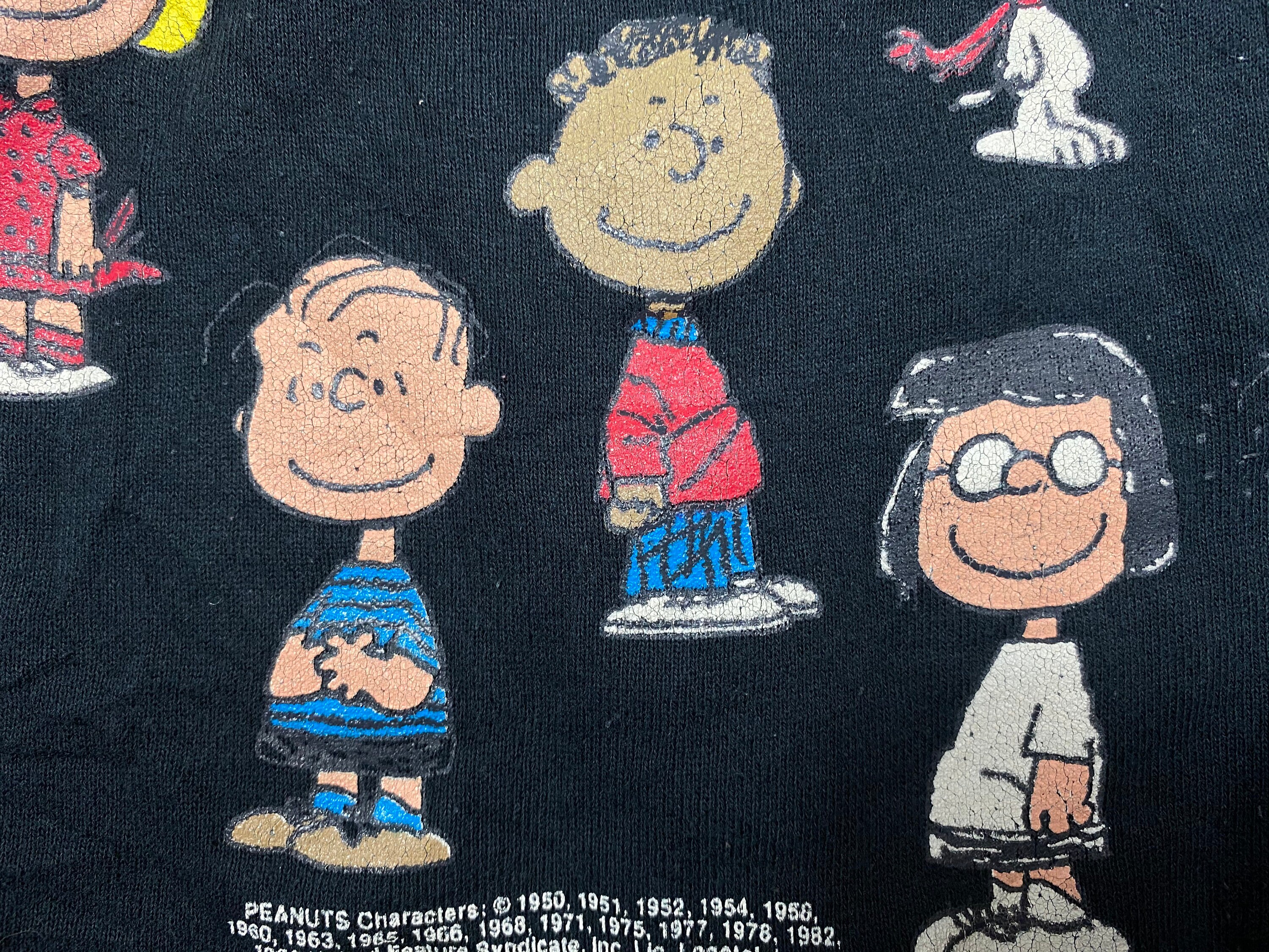 Vintage 90s Peanuts Characters Sweatshirt Charlie Brown Snoopy Comic