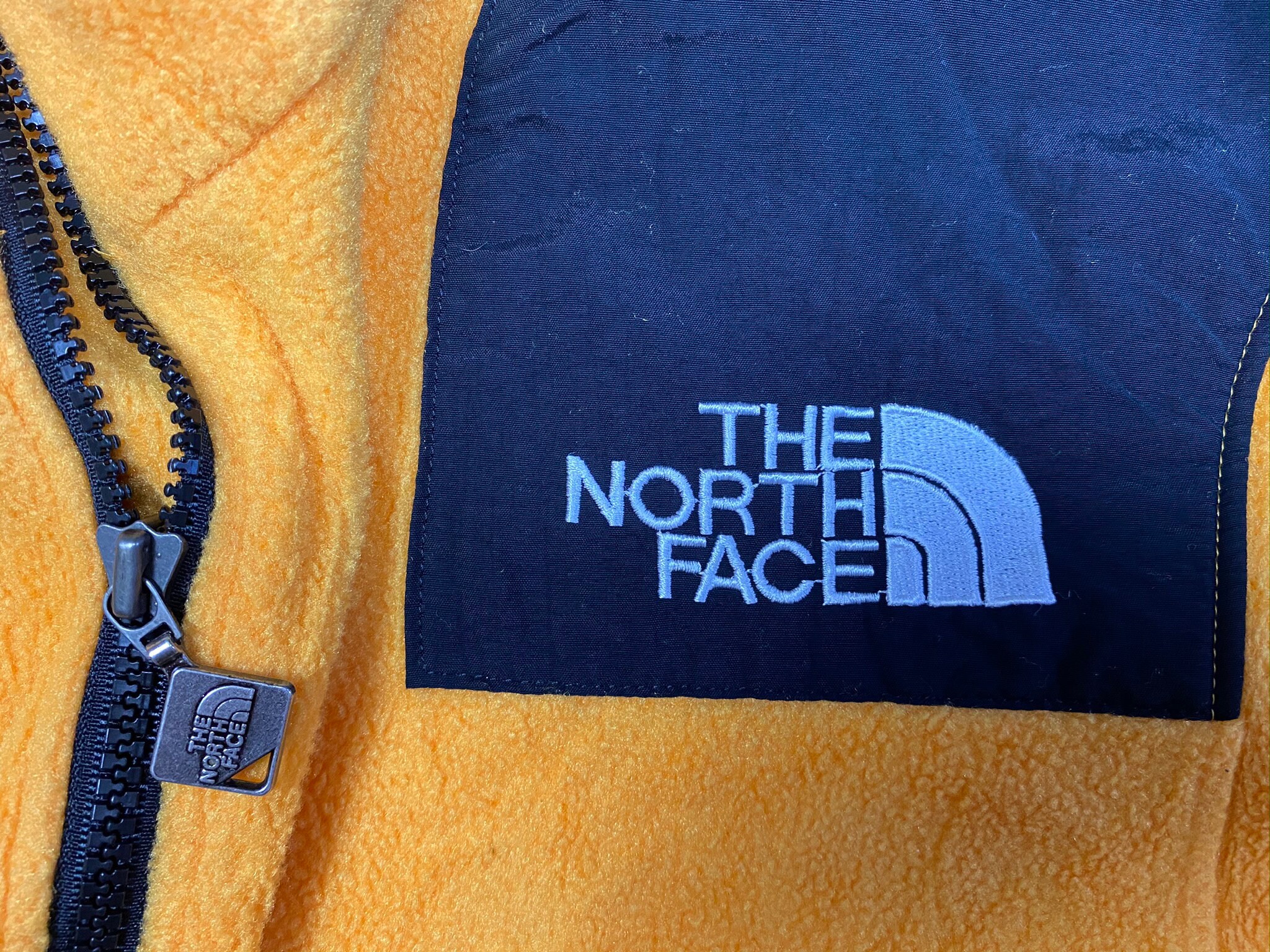 Vintage The North Face Fleece half Zip Pullover Jacket Size M Yellow
