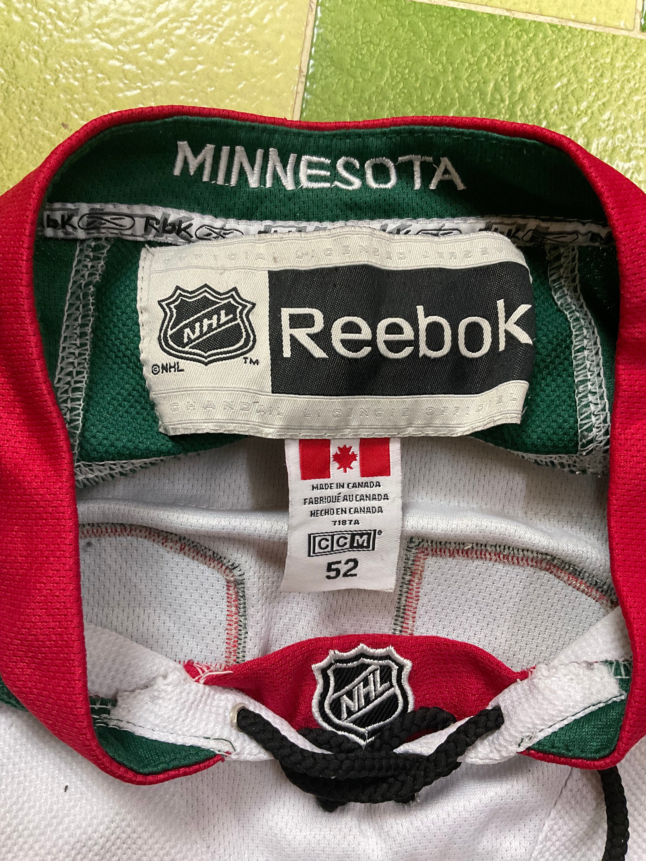 Reebok Zach Parise Minnesota Wild Word Mark NHL Jersey Green