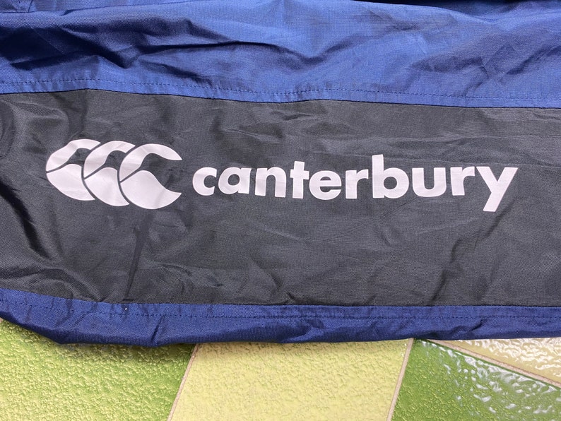 Canterbury Rugby Full Zip Packable Hooded Windbreaker Jacket Fits a L-XL
