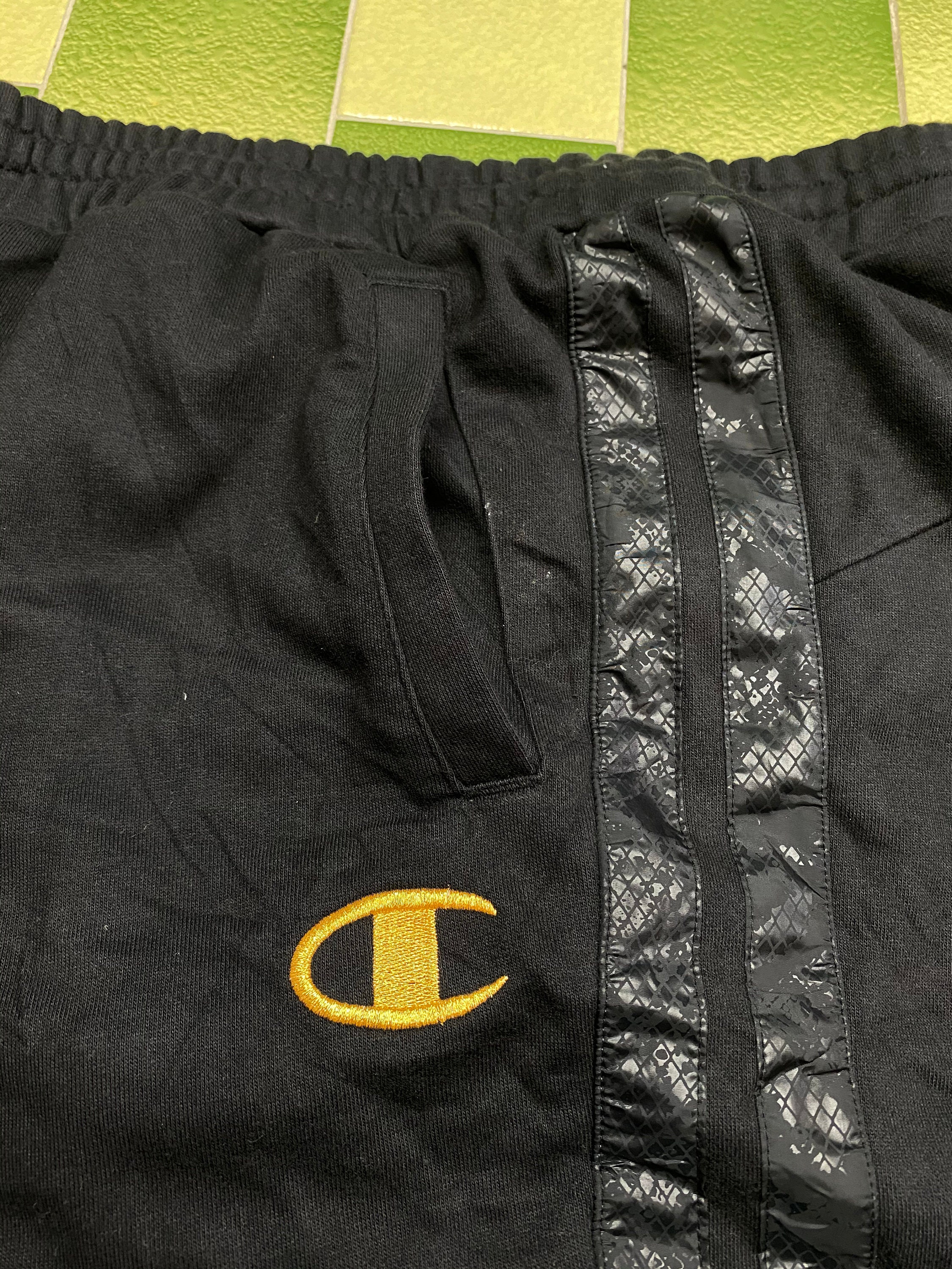 Champion Pants Gold Thread Logo Embriodered Jogger Pants Size | Etsy