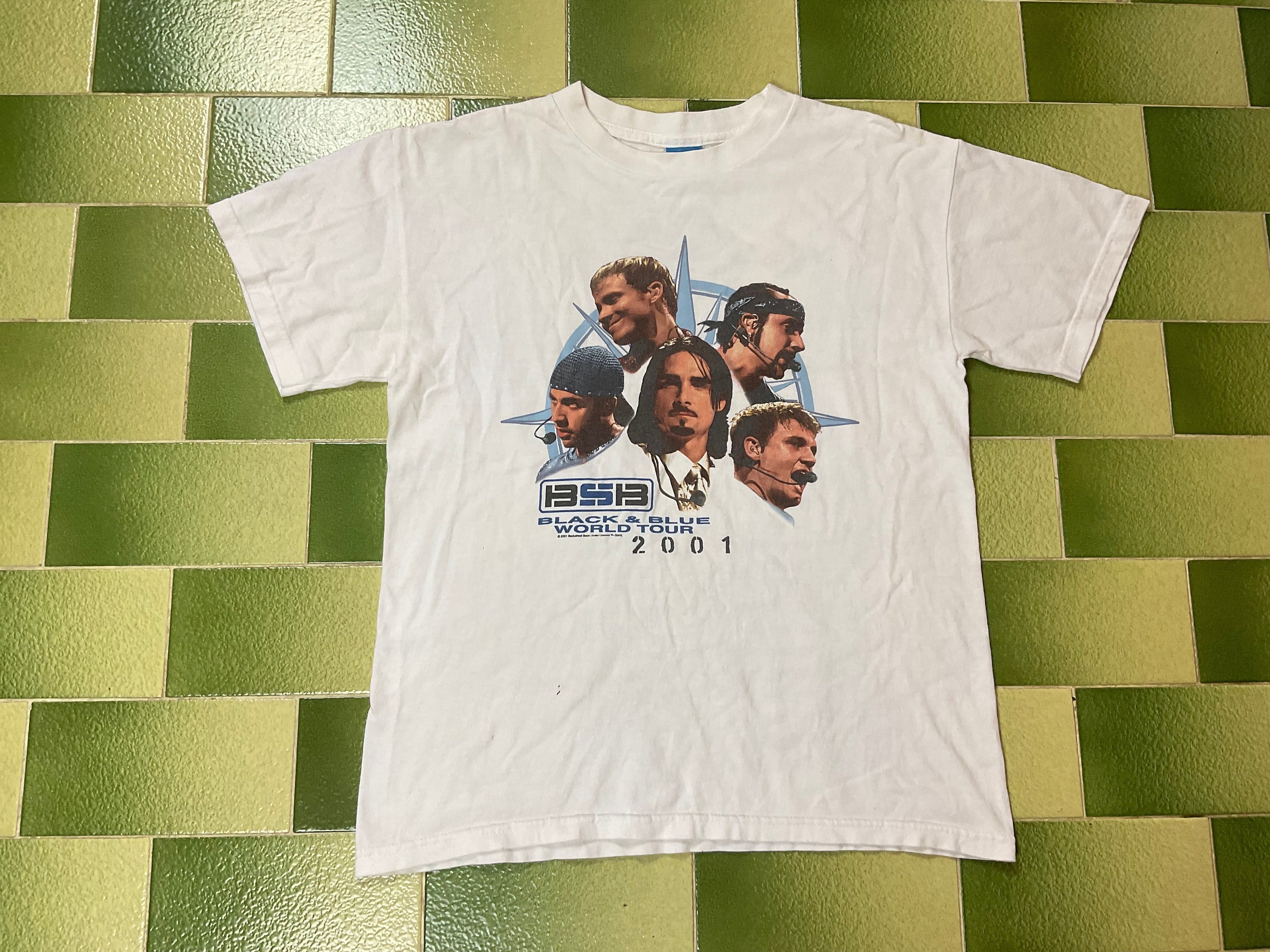 Vintage Backstreet Boys 2001 Black & Blue World Tour T-shirt - Etsy