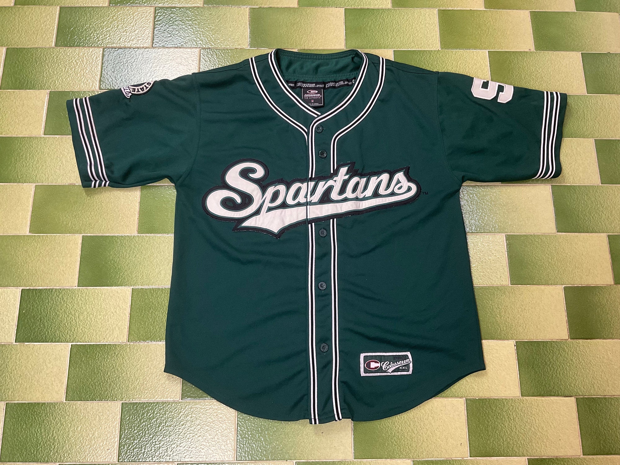 Michigan State Spartans Baseball Jersey