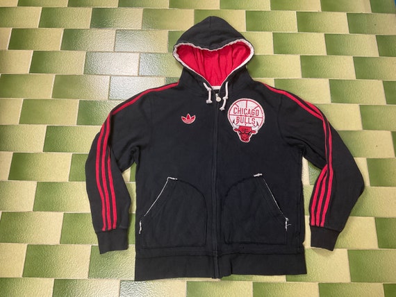 NBA Adidas Chicago Bulls Hoodie Jacket Full-zip Size M Adult - Etsy Finland