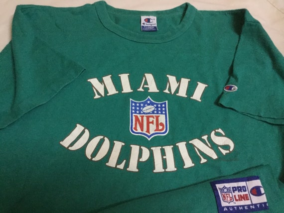 Vintage 90s Champion NFL Miami Dolphins T-shirt American | Etsy