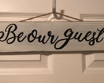Be Our Guest Wall Hang