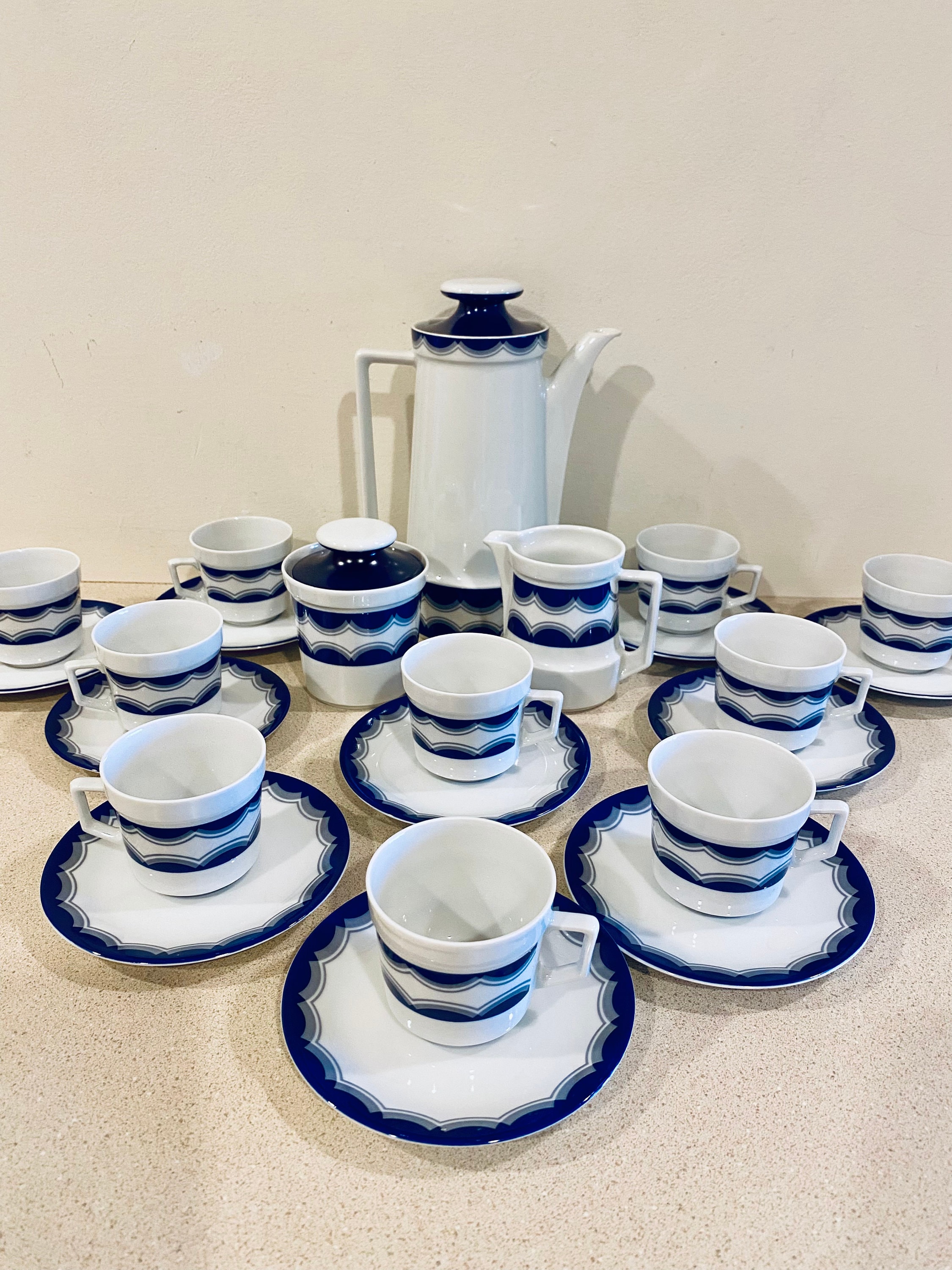 Schirnding Bavaria Danish Modern Style Coffee Demitasse Porcelain