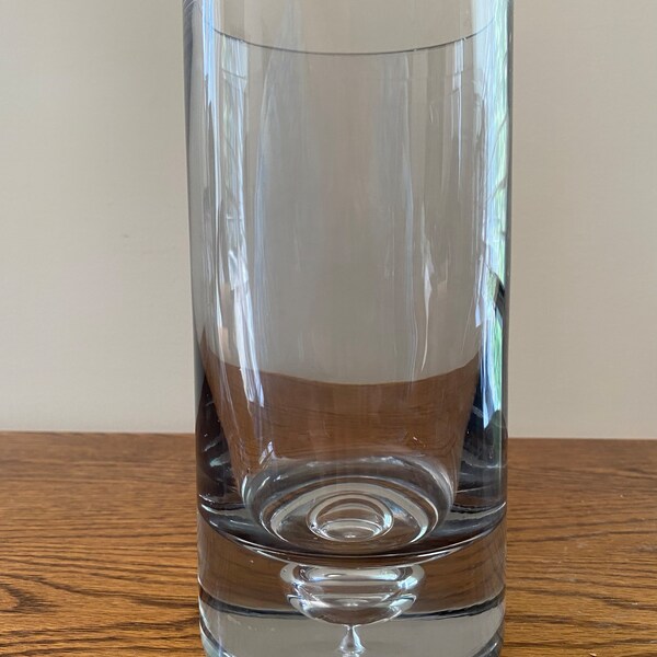 Smoked Glass Flower Vase Etsy