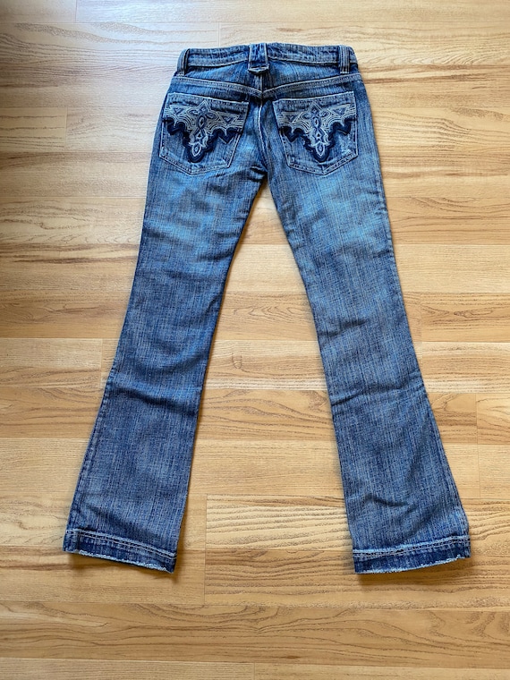 【AAKE】PATTERN BACK POCKET DENIM Antik Denim Embroidered Back Pockets Jeans New With Tags USA