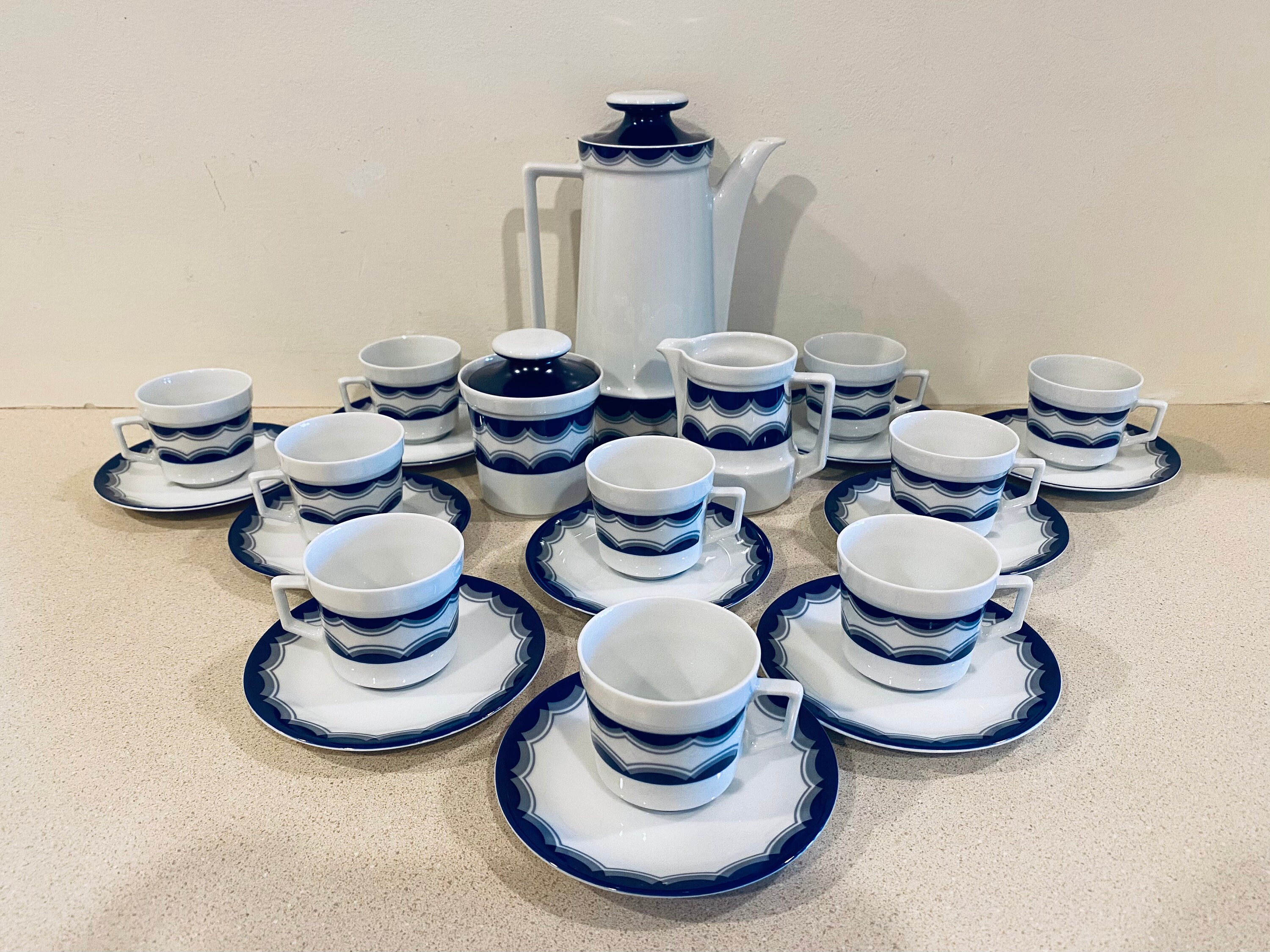 Schirnding Bavaria Danish Modern Style Coffee Demitasse Porcelain