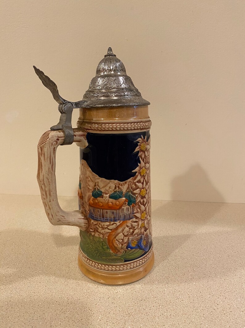 Vintage Gerz Gerzit Munchen Beer Stein Mug 9.5 Ingolstadt Etsy
