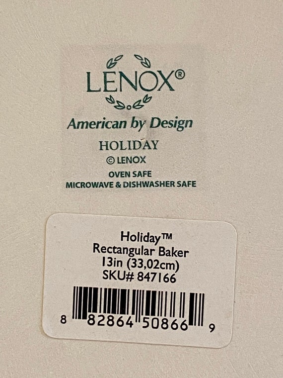 Lenox Holiday Rectangular Baker