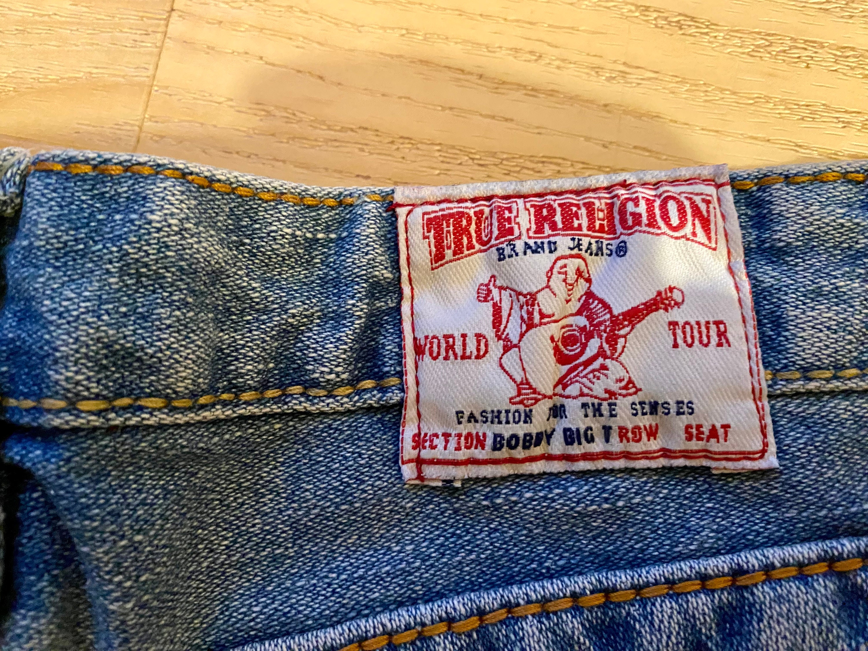 True Religion Bobby Big T Rainbow Cowgirl Vintage Jeans New