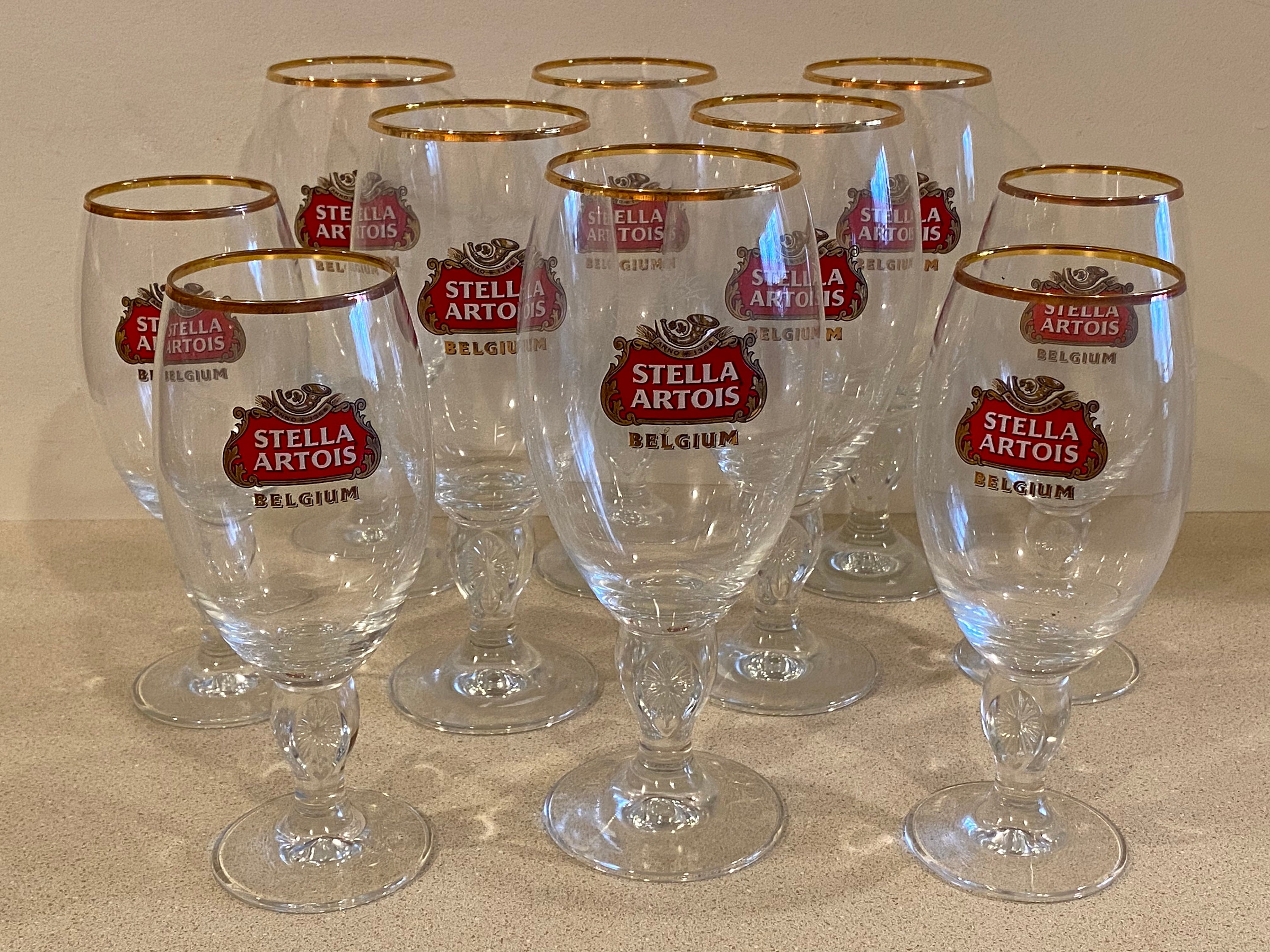 Engraved Stella Artois Chalice Pint Glass. Personalised With Your Message.  Great for Dad or a Stella Lover 