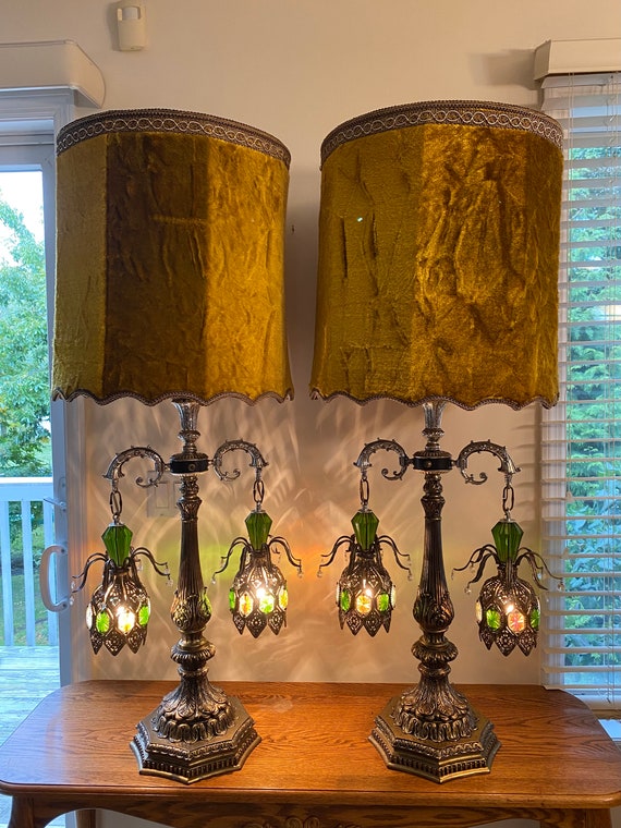 Antique hollywood regency lamps deals