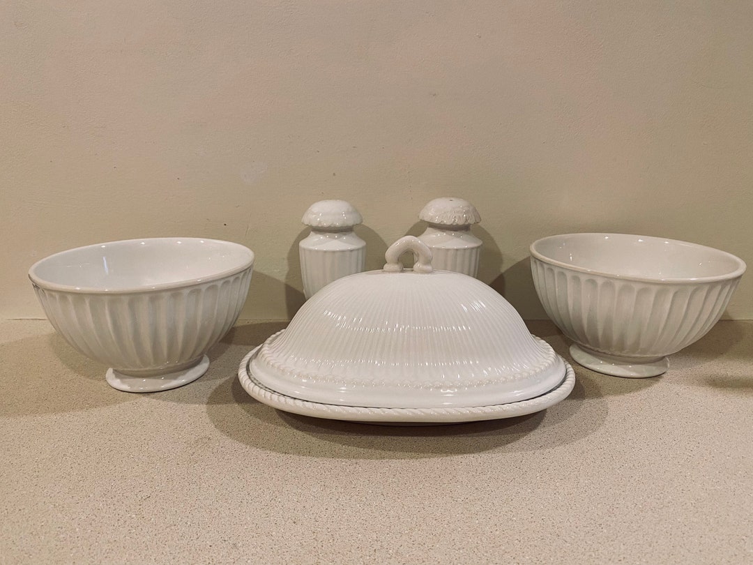 Lenox Butler's Pantry Butter Dish, Bowls and Salt Pepper Shakers