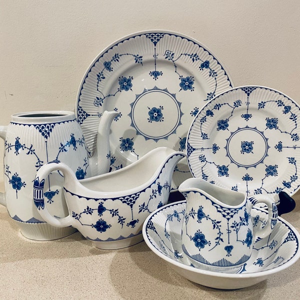 Vintage Denmark Blue Furnivals Limited China Pieces